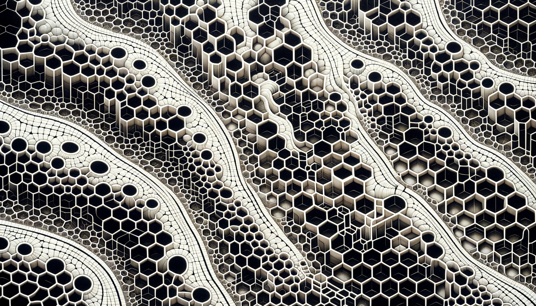 Peinture abstraite géométrique de Zdeněk Sýkora générée par algorithme informatique, lignes noires organiques sur fond blanc, années 1960