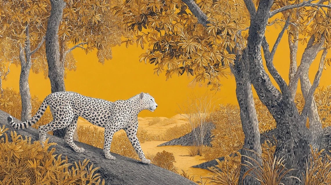 Symbolique du guépard dans l'art de la savane africaine