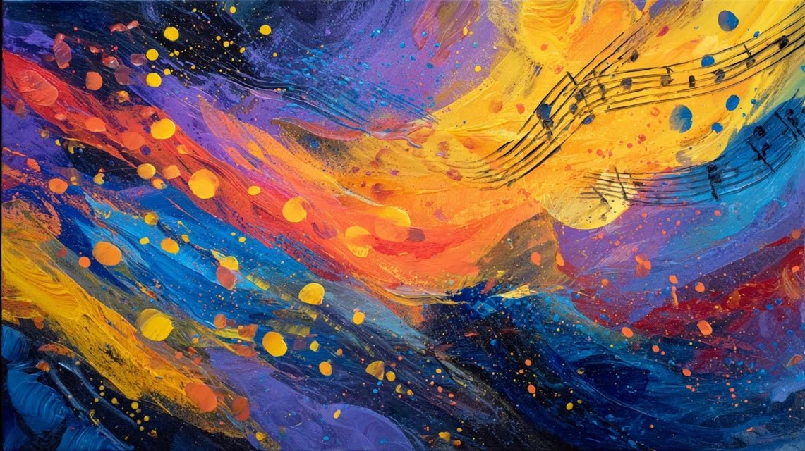 Synesthésie et peinture abstraite : quand les couleurs deviennent musique