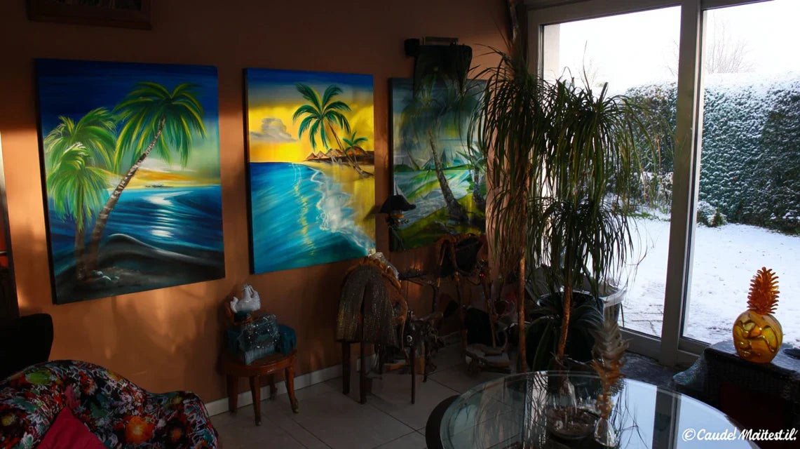 Tableaux “ambiance vacances” pour contrer l’hiver