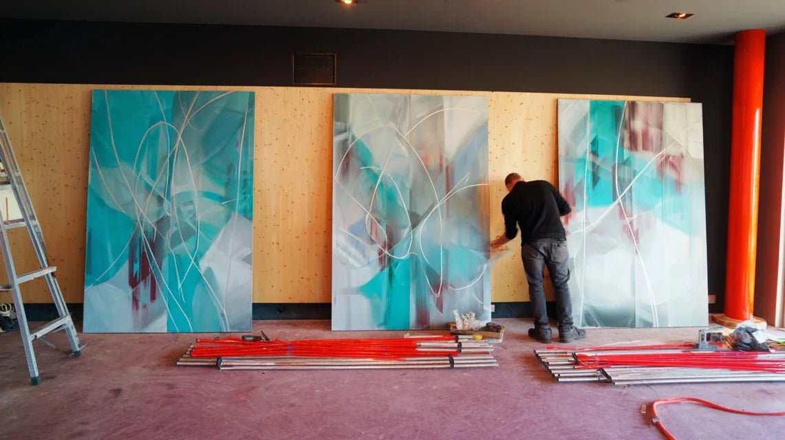 Tableaux multi-panneaux : diptyques et triptyques pour créer du rythme mural