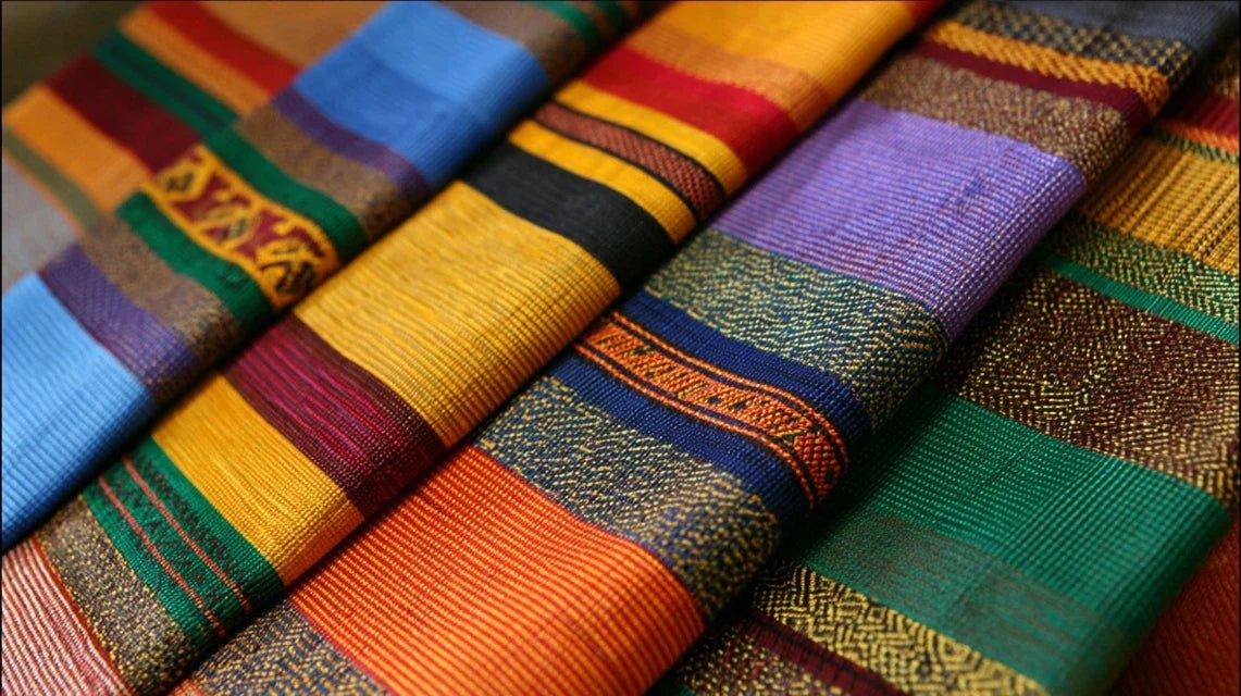 Tissus Ashanti Kente : comment créer un tableau mural avec bandes tissées