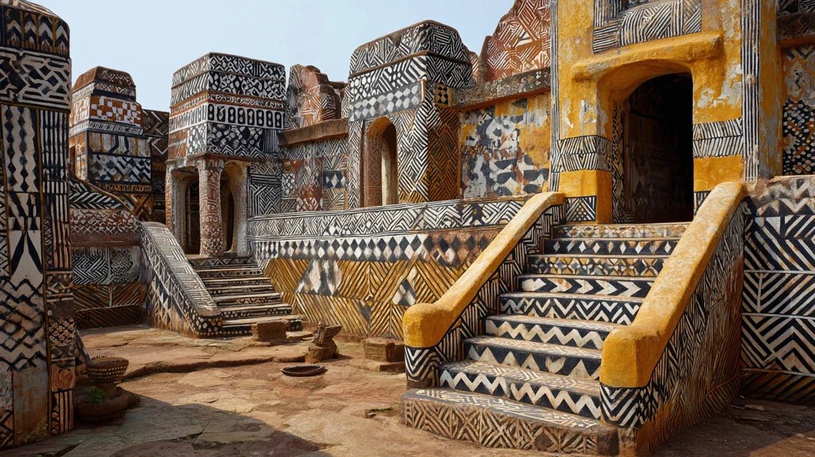 Tout savoir sur les fresques des palais Ashanti du Ghana