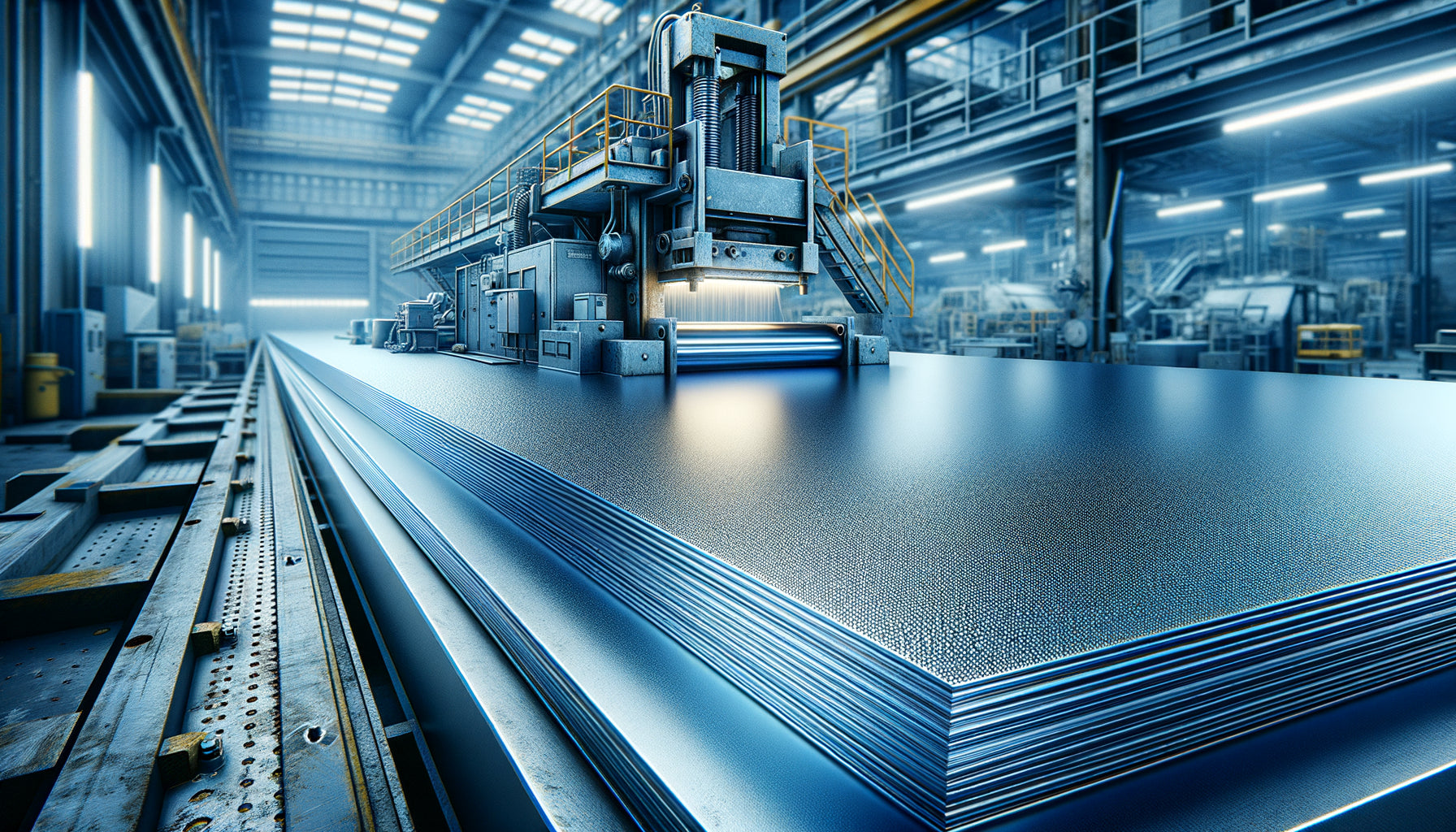 Traitement de surface par grenaillage sur plaque de zinc brut pour impression UV industrielle