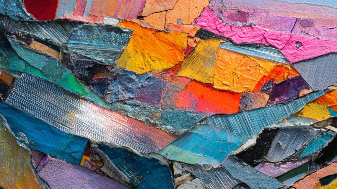 Upcycling artistique : créer des tableaux abstraits avec des matériaux recyclés