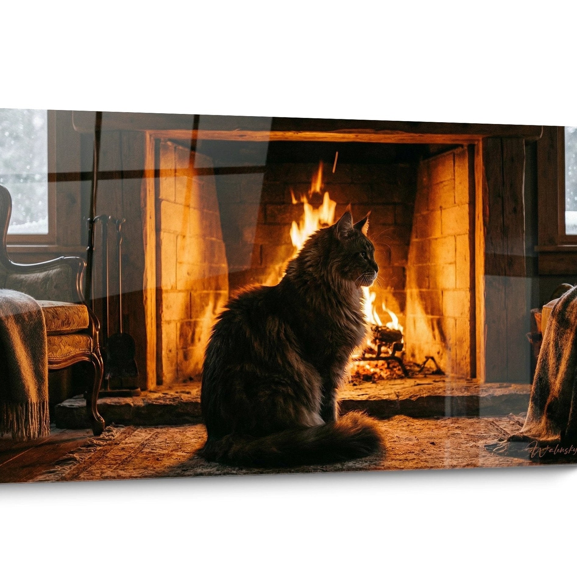 Tableau chat Maine Coon