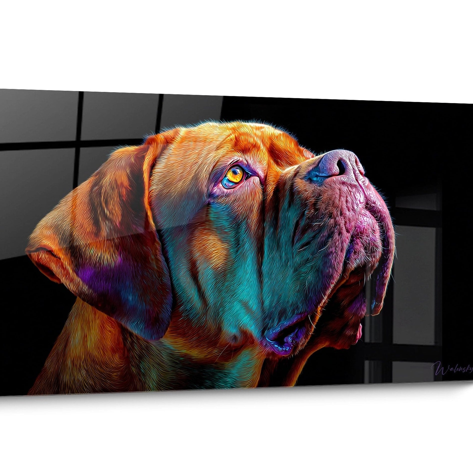 Tableau Dogue de Bordeaux Pop Art