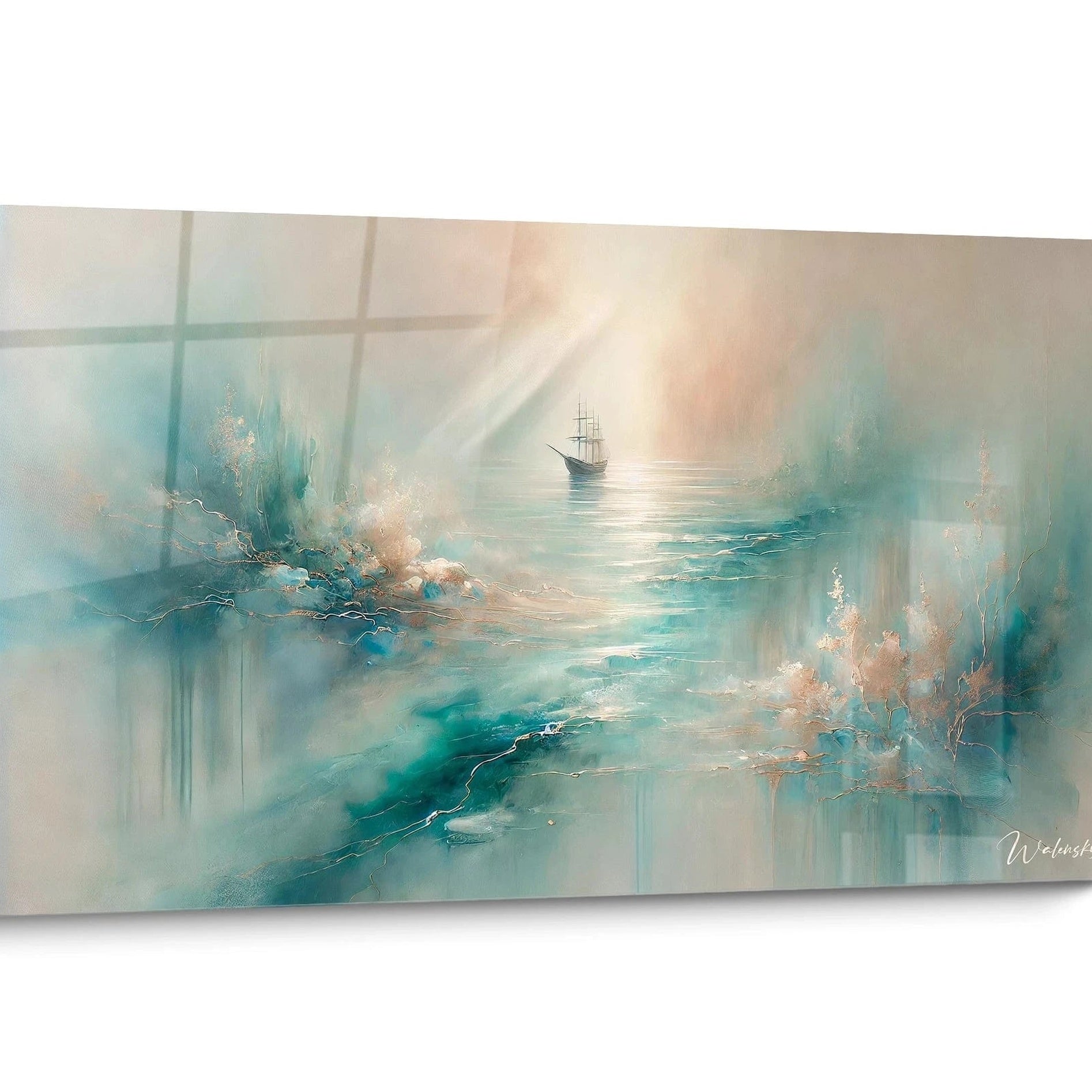 Tableau Abstrait Bateau