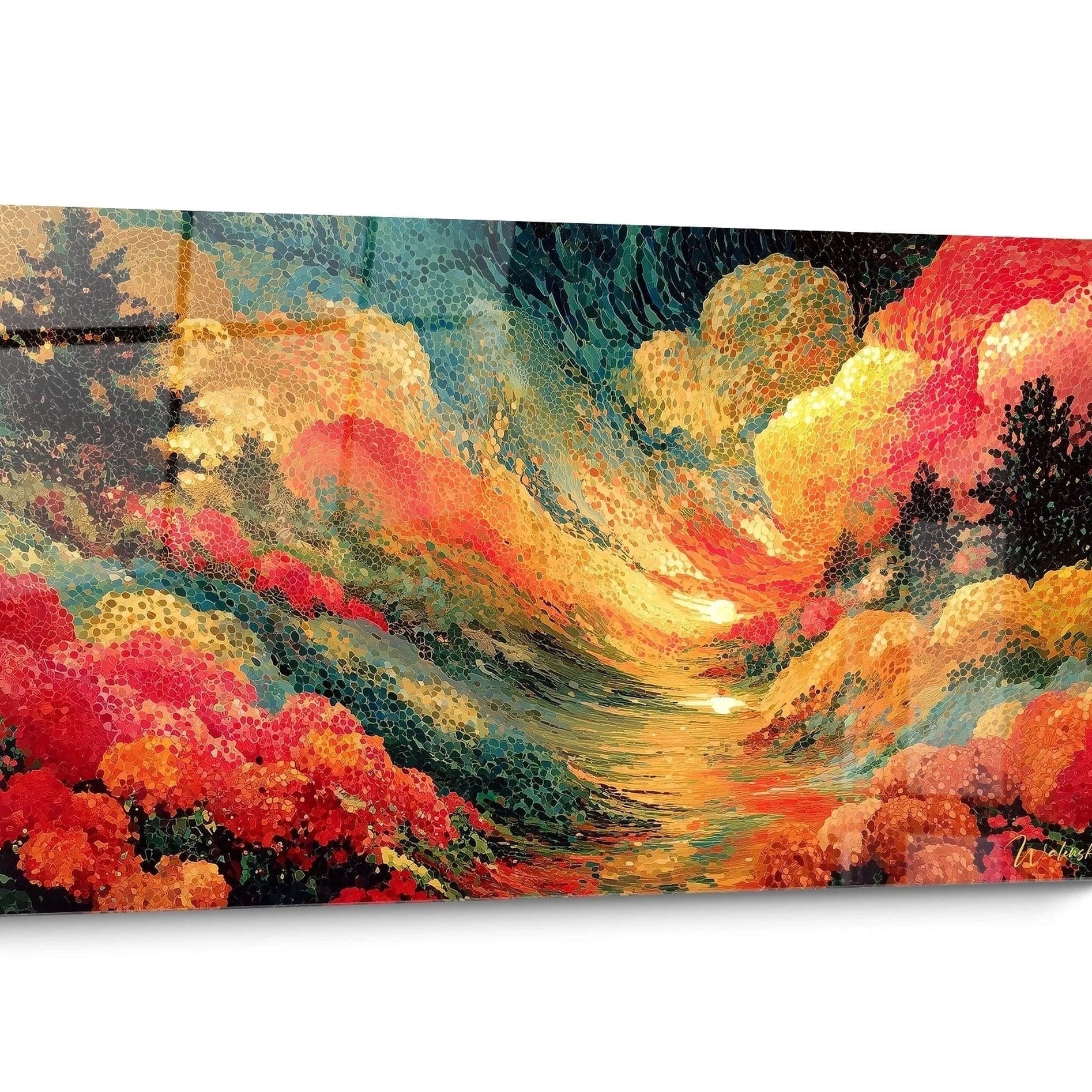 Tableau Pointillisme Abstrait