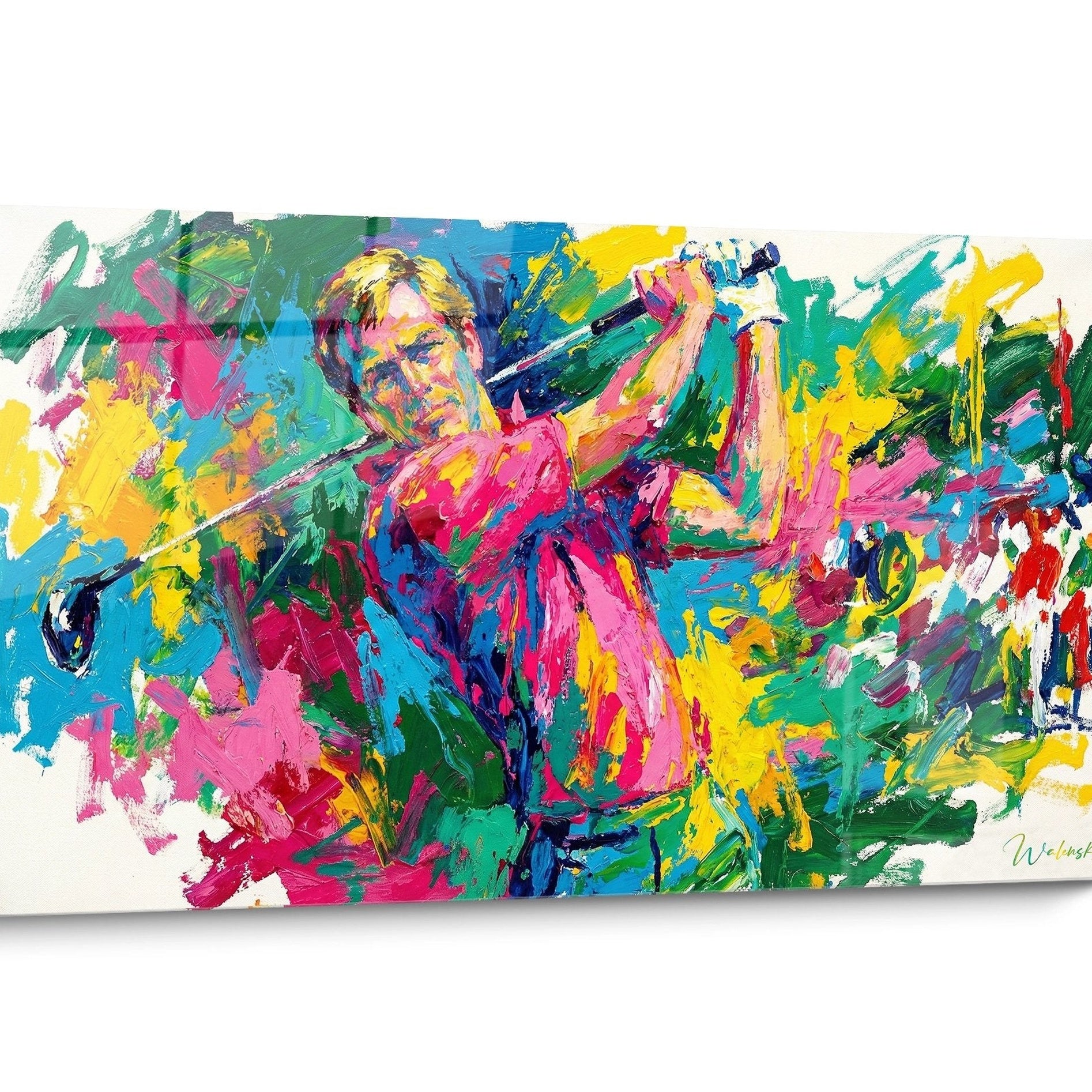 Tableau Golf Abstrait