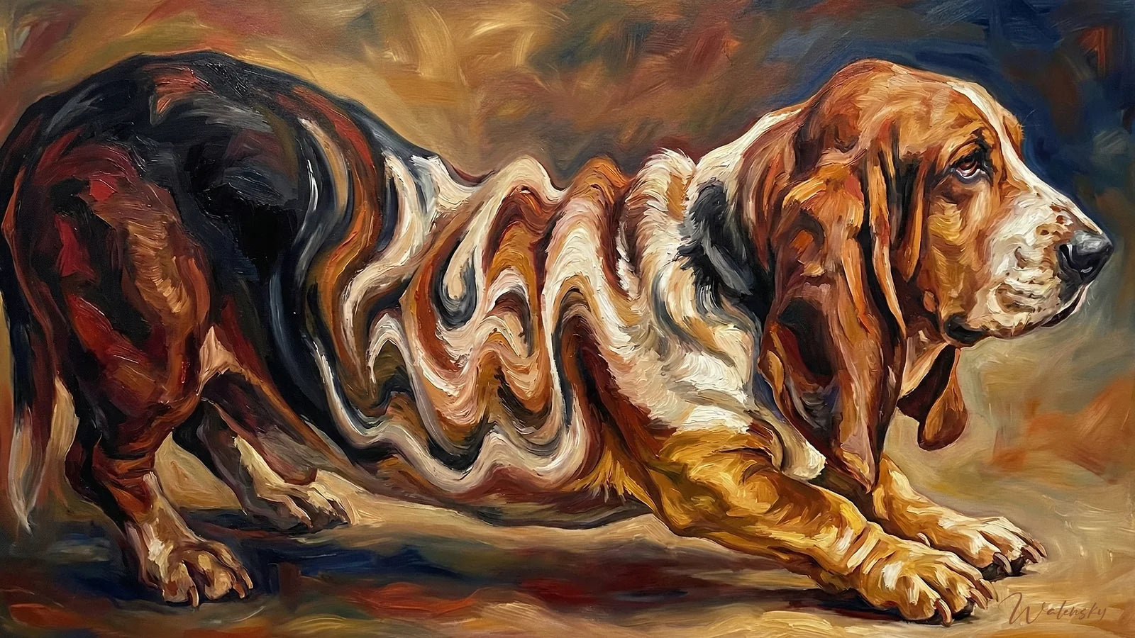 Tableau Basset Hound