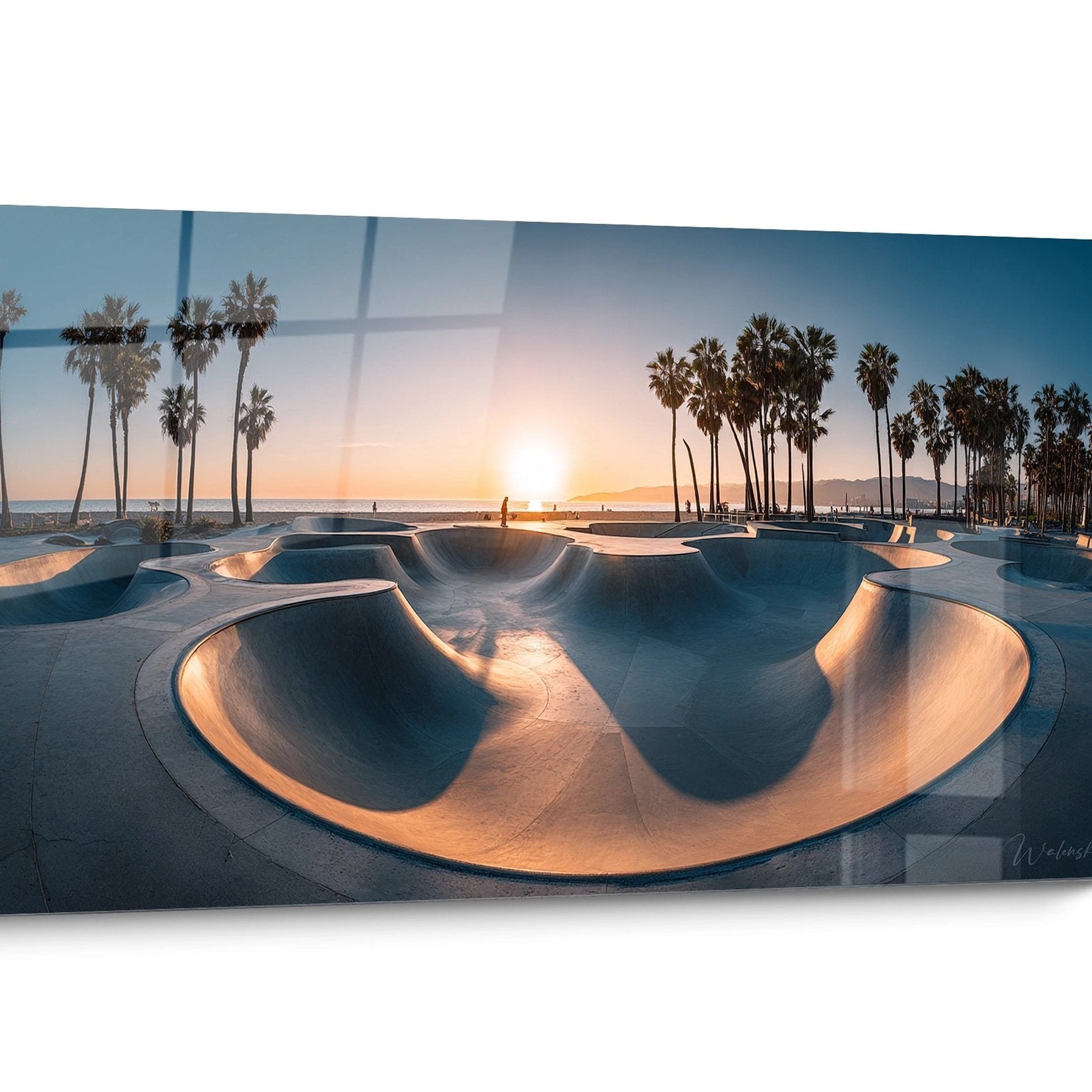 Tableau Skateboard Coucher Soleil