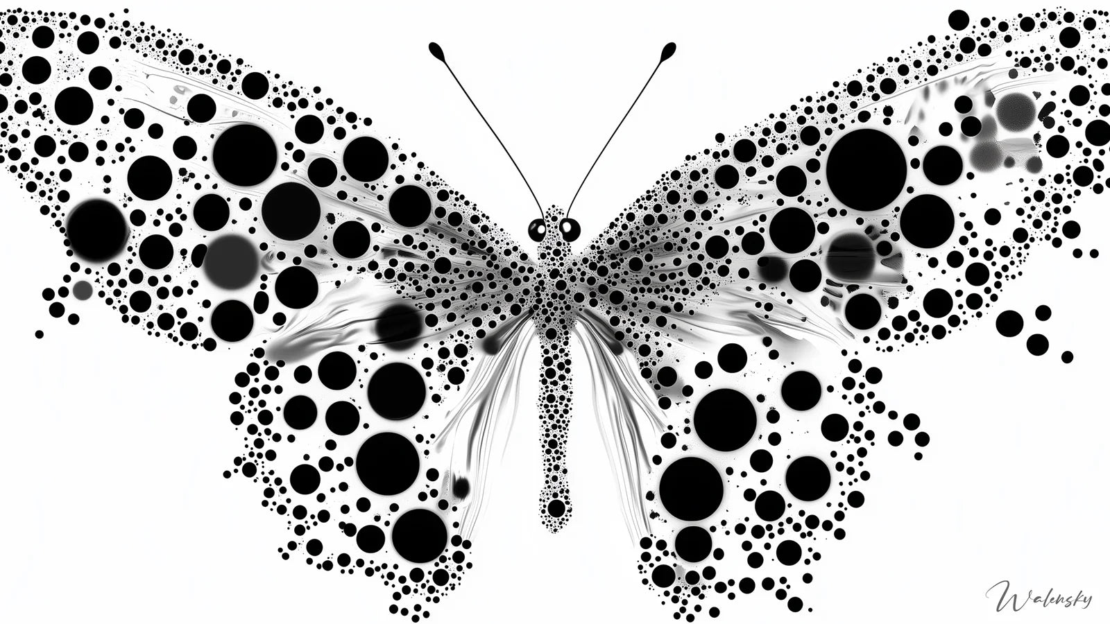 Tableau animaux noir et blanc