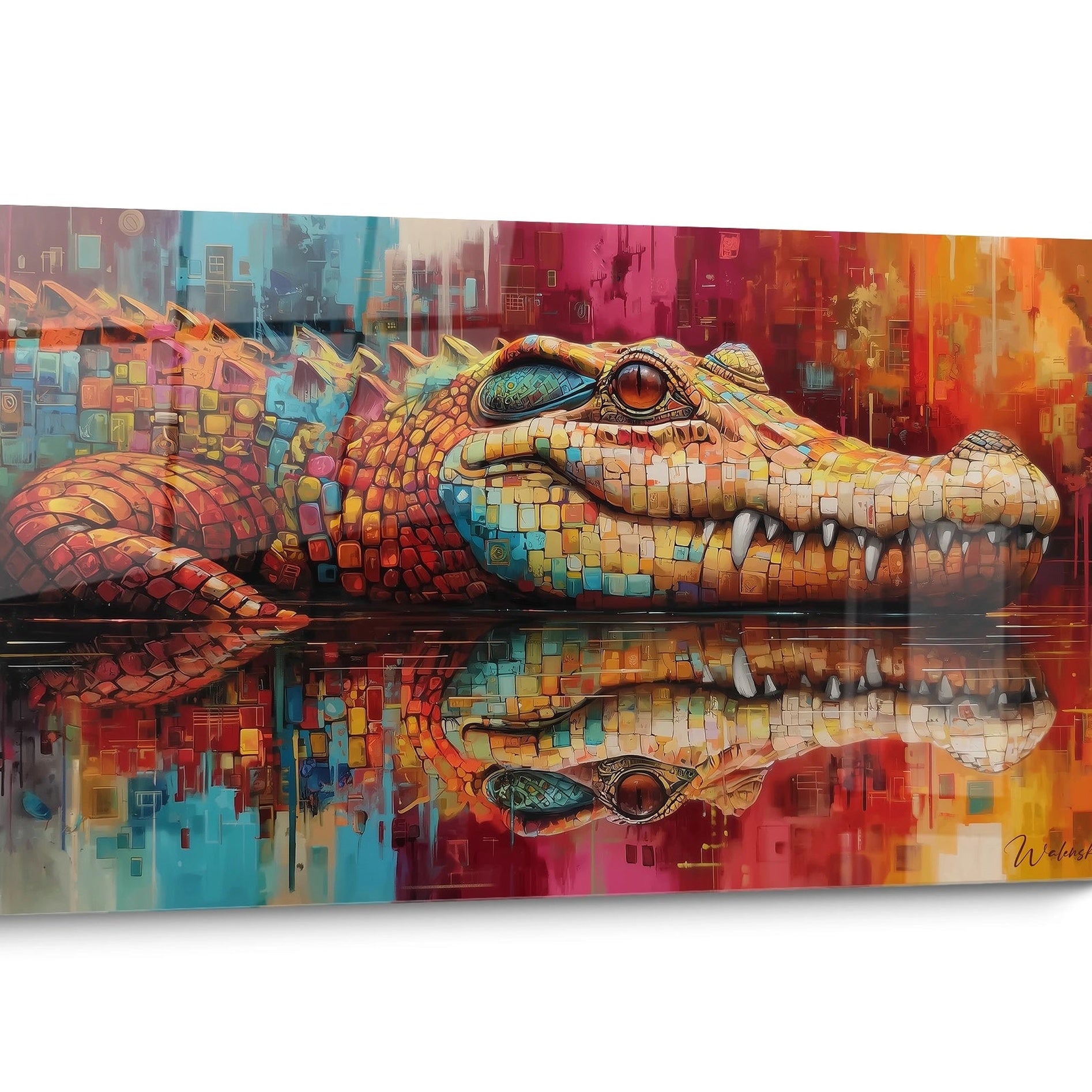 Tableau Kaprosuchus Coloré