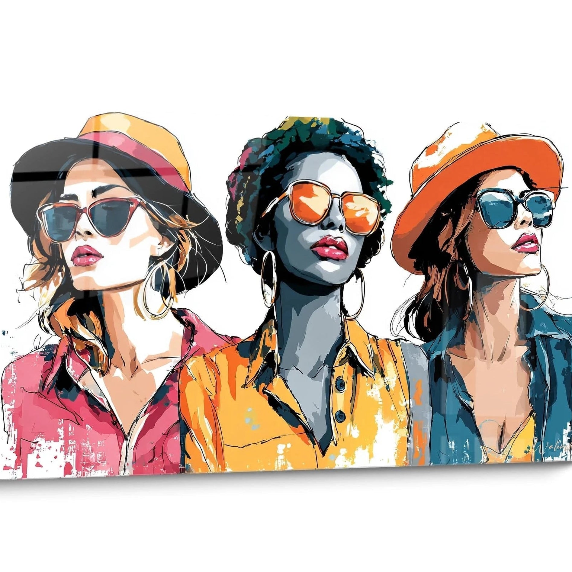 Tableau illustration de mode Pop Art