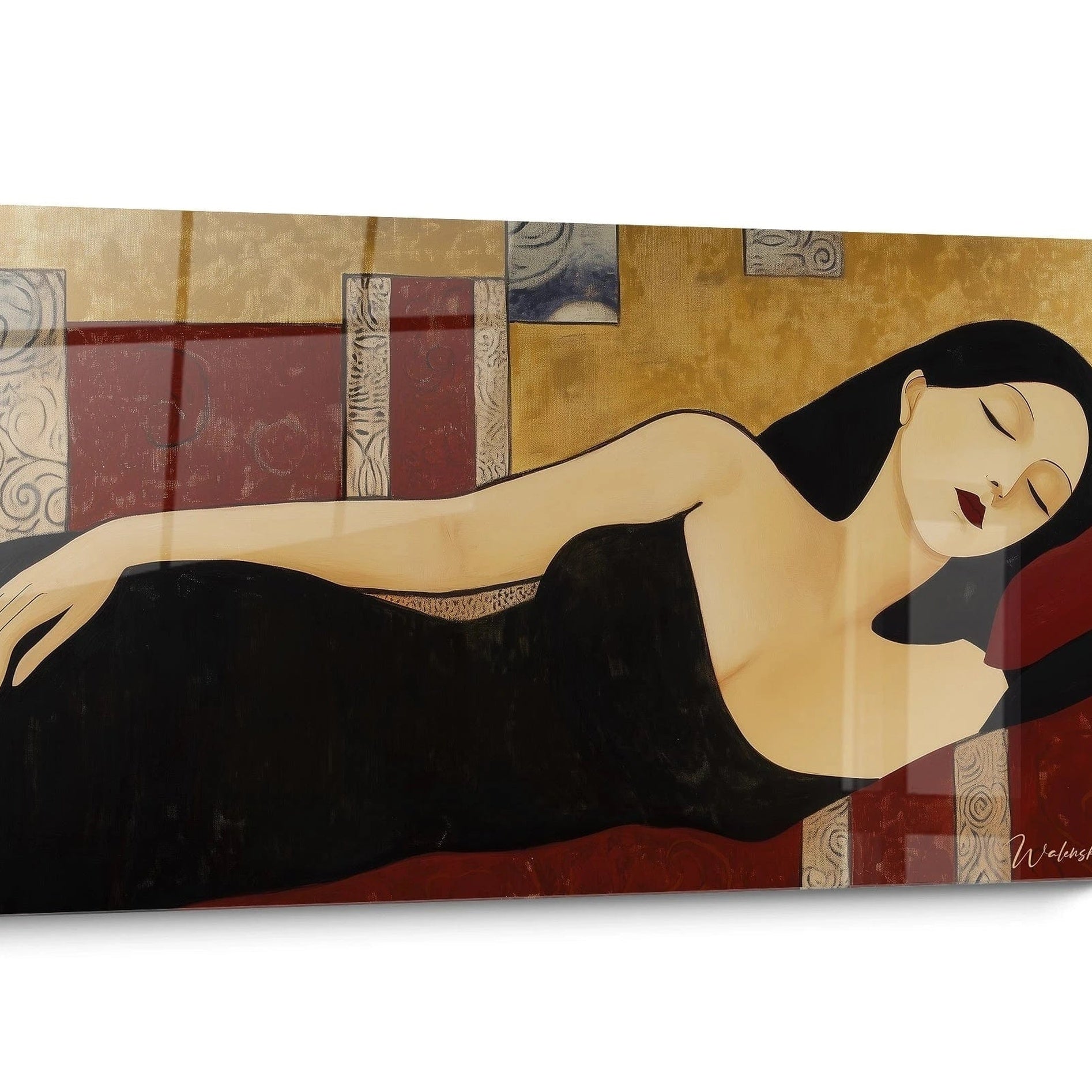 Tableau inspiration Amedeo Modigliani Doré