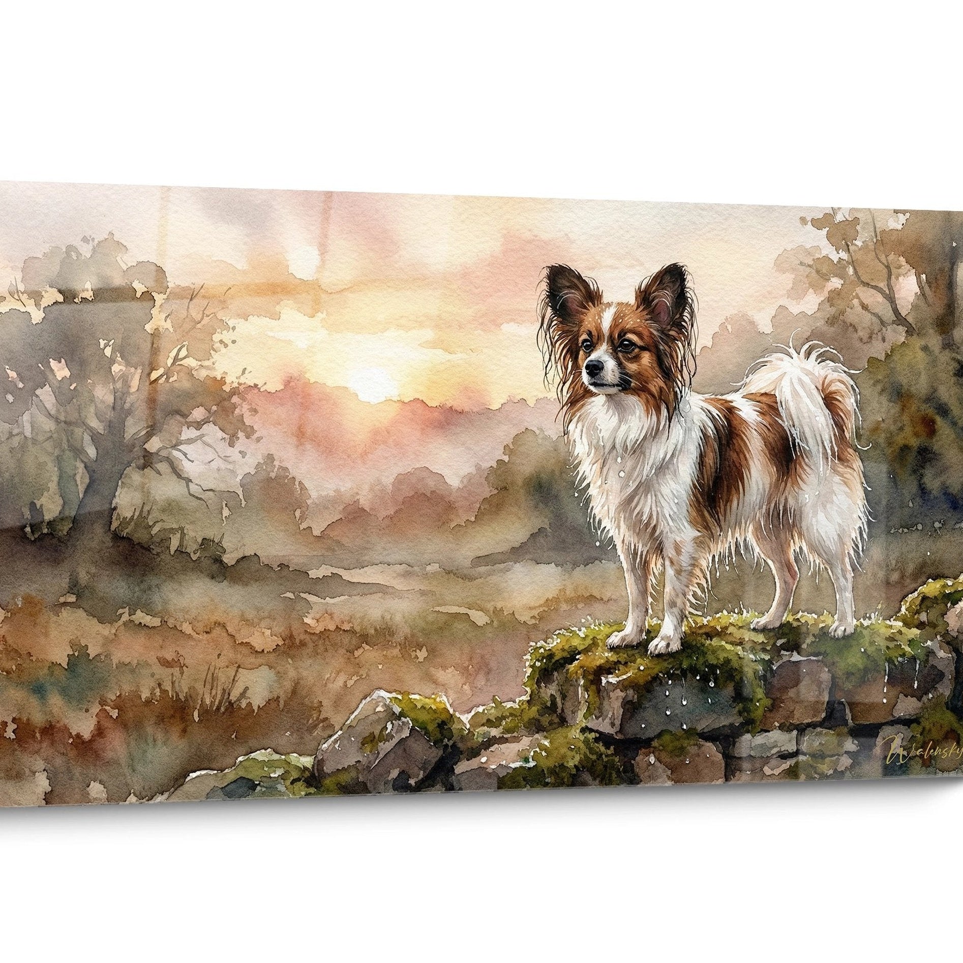 Tableau Chien Papillon