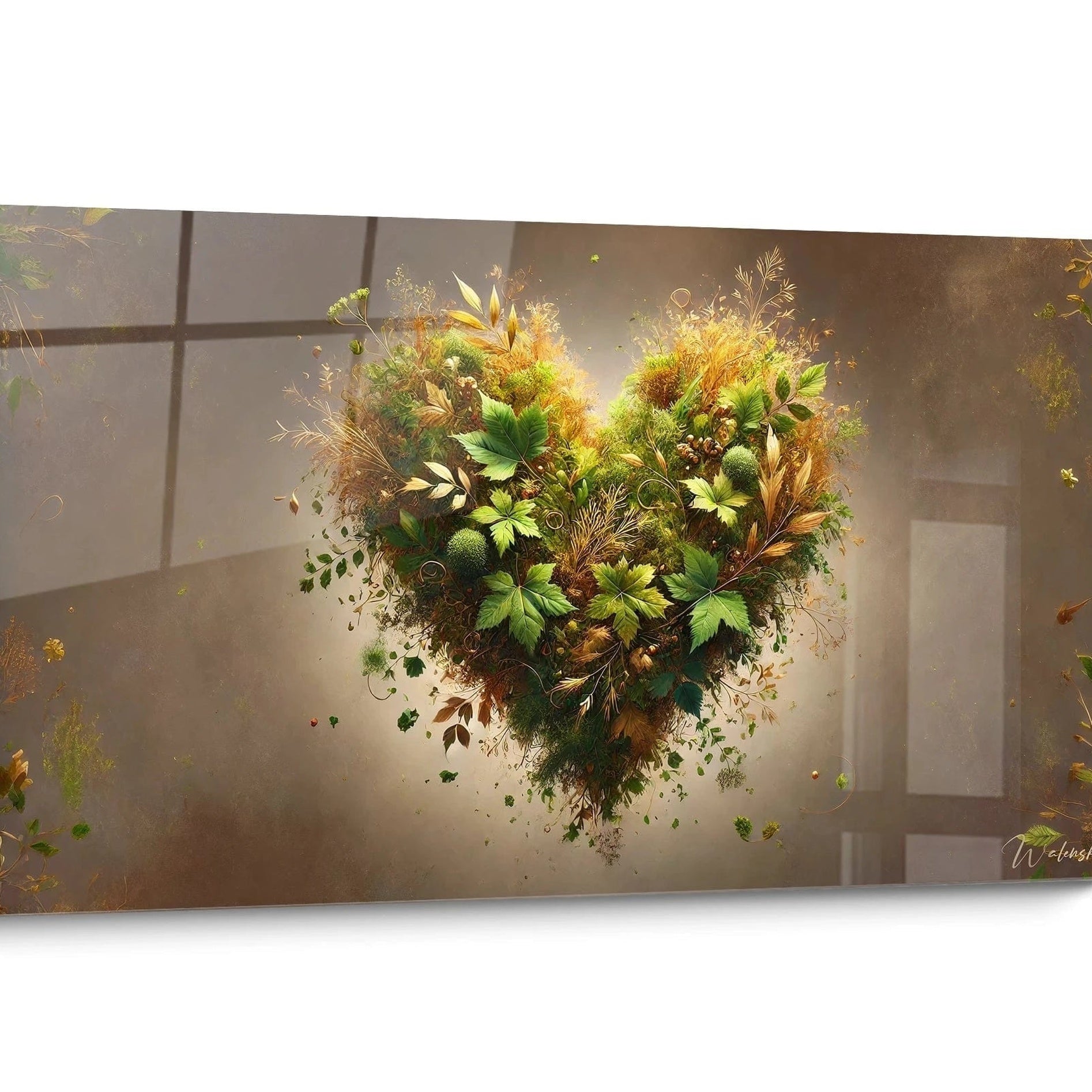 Tableau Coeur Aquarelle
