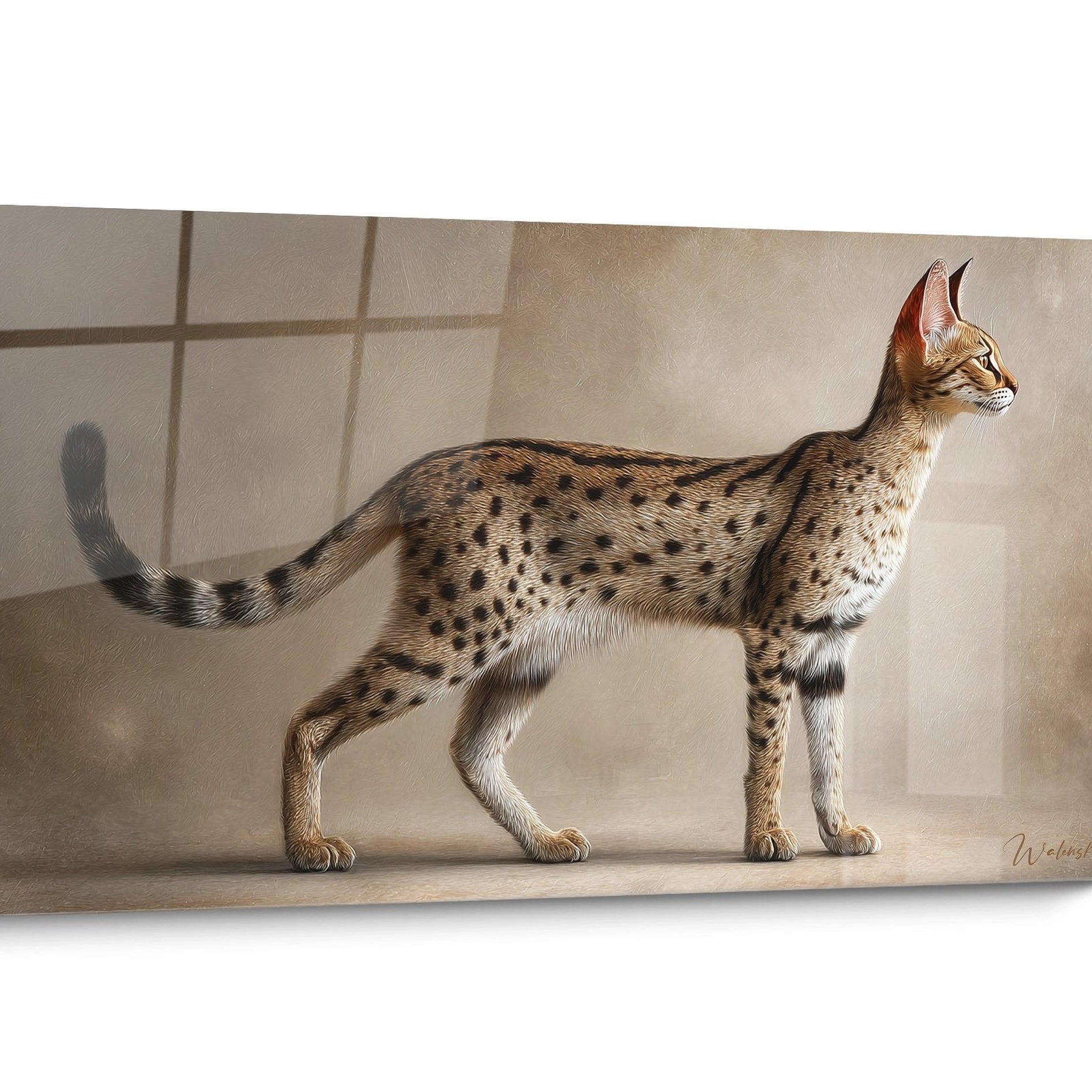 Tableau chat Serengeti Portrait