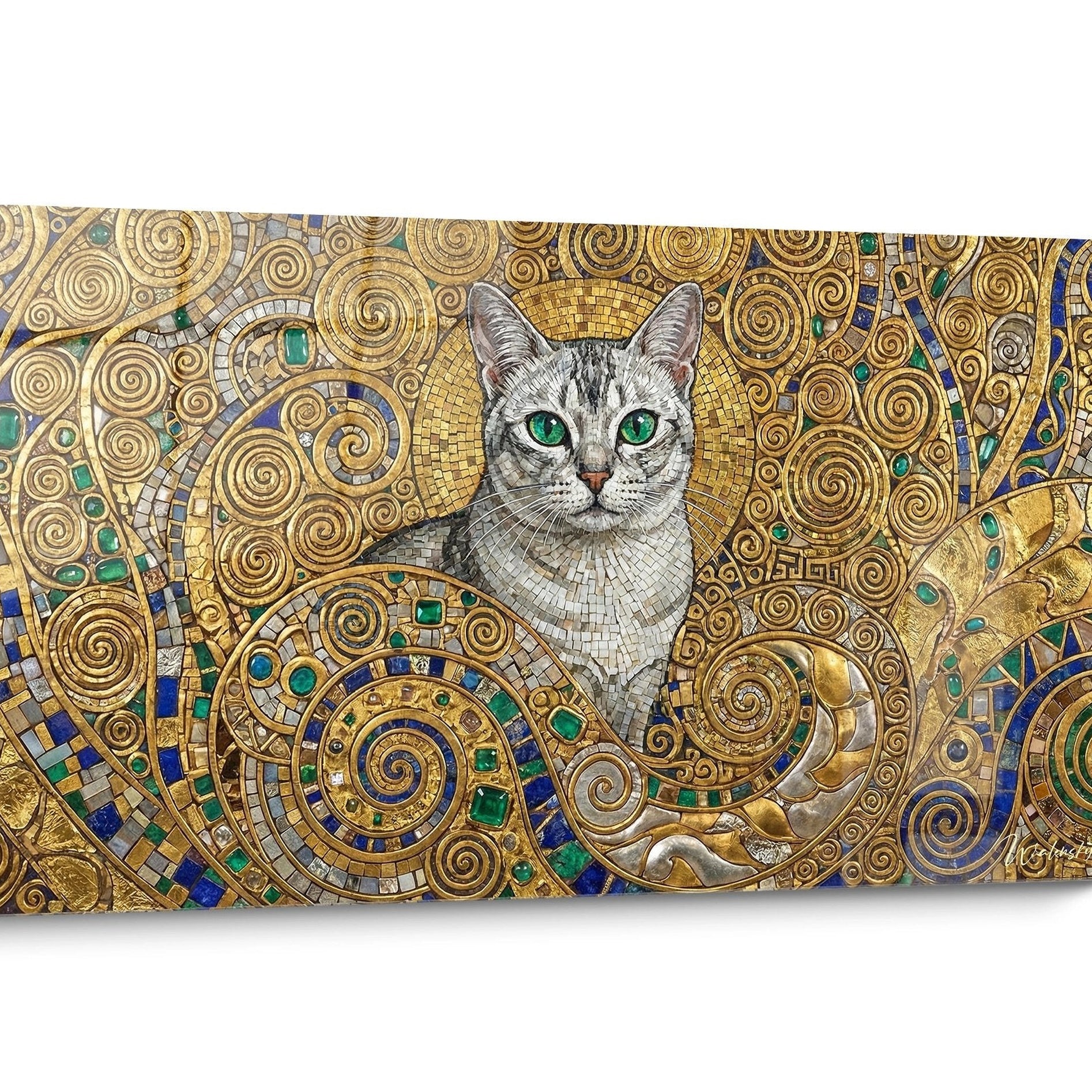 Tableau chat Burmilla Doré