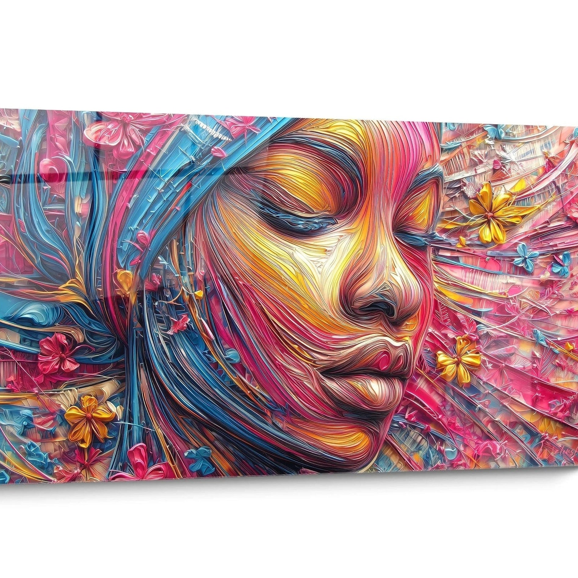 Tableau Visage africain Coloré