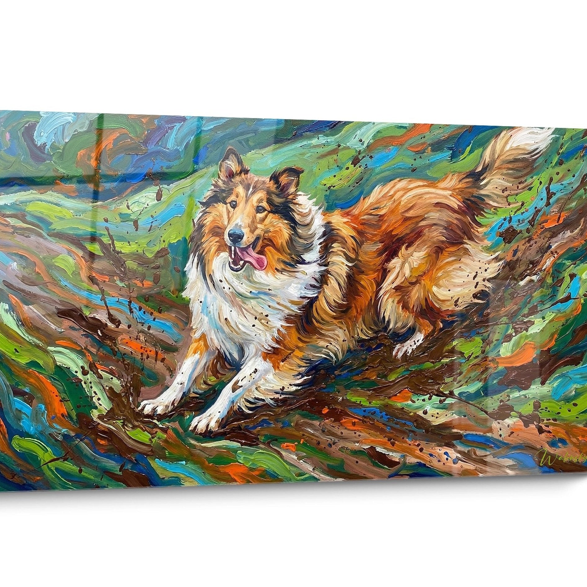 Tableau Collie Moderne