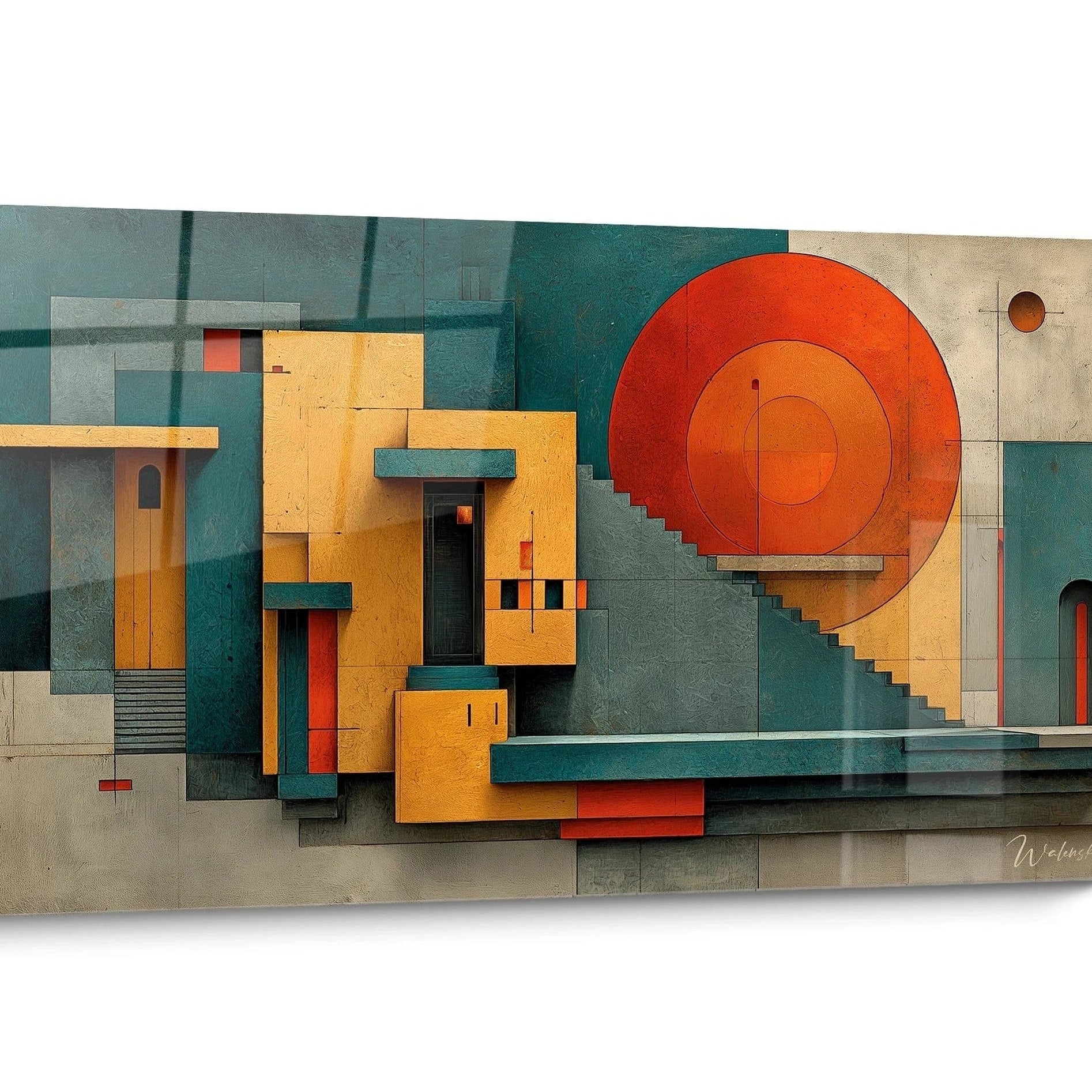 Tableau Bauhaus Abstrait