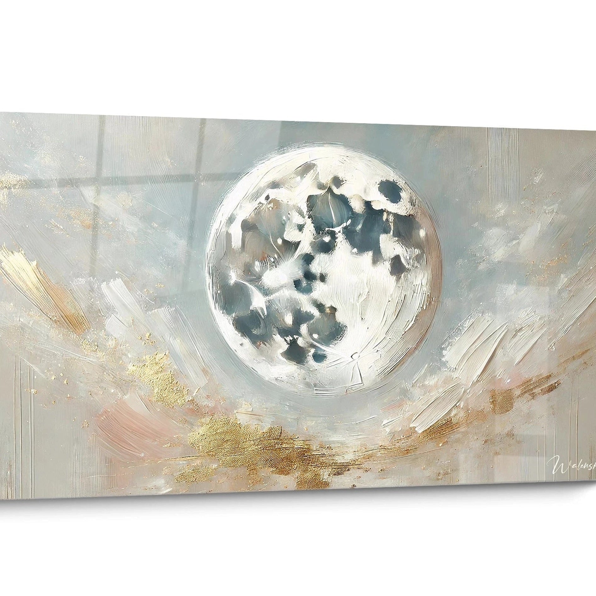 Tableau Lune Gris