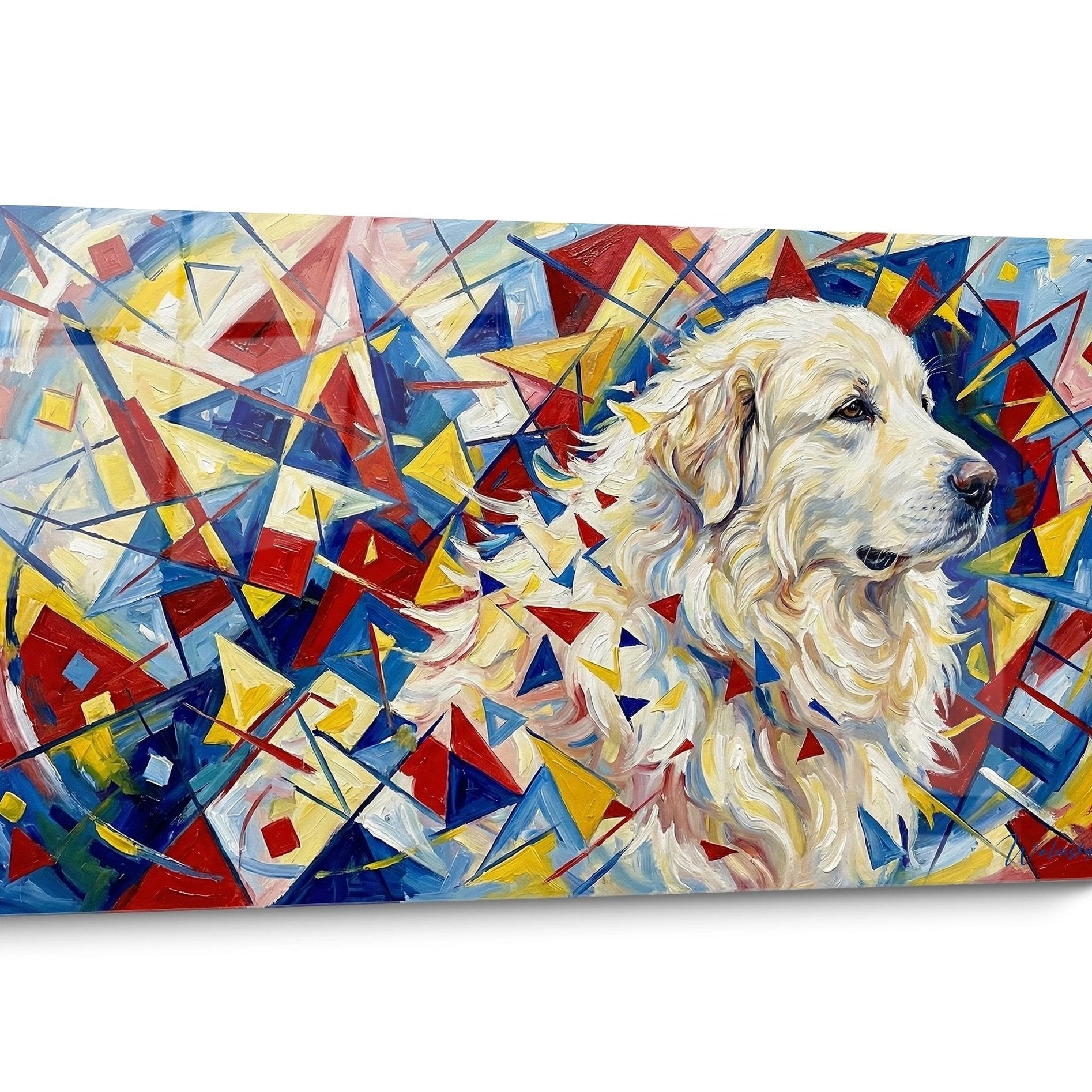 Tableau chien Montagne des Pyrénées Pop Art