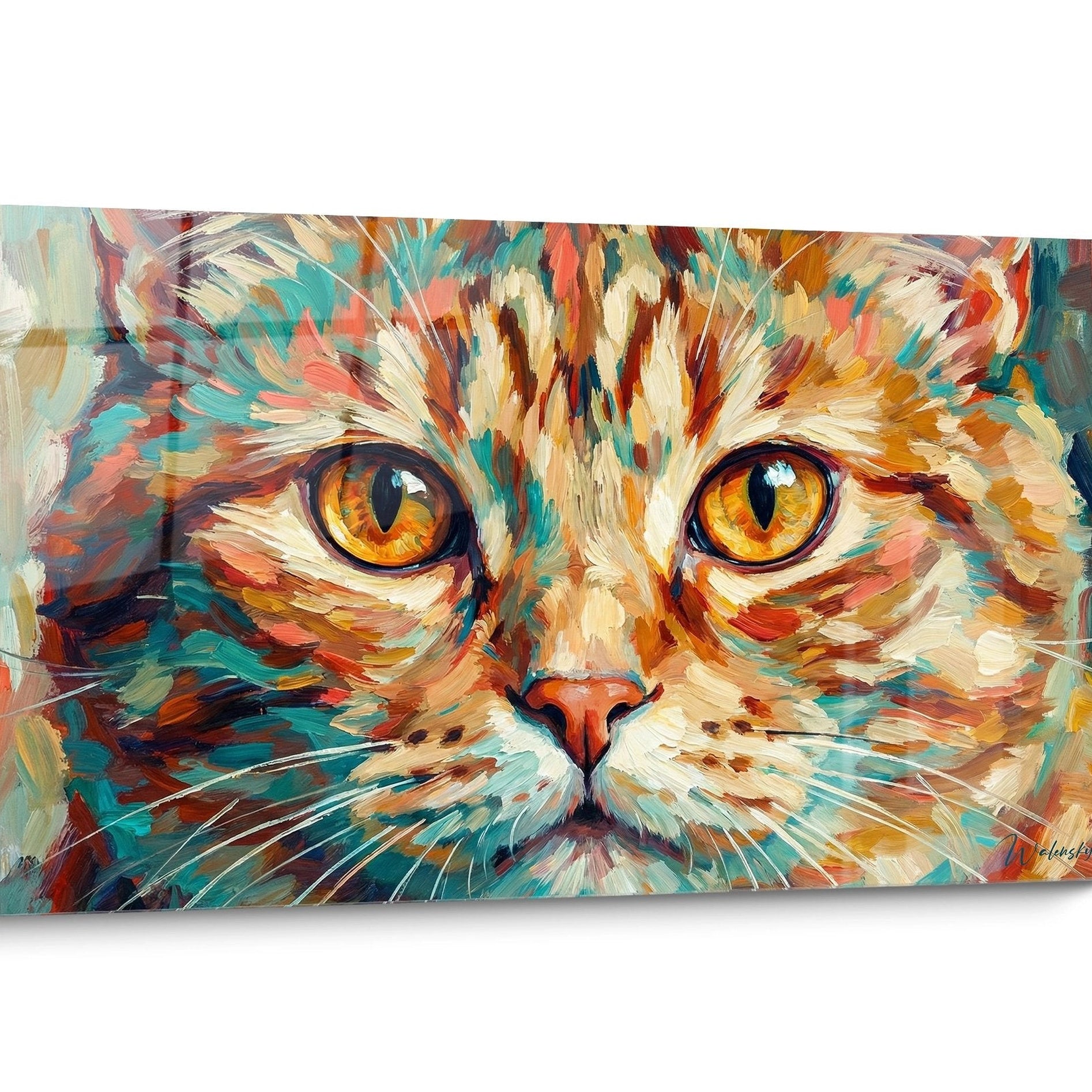 Tableau chat Manx Portrait