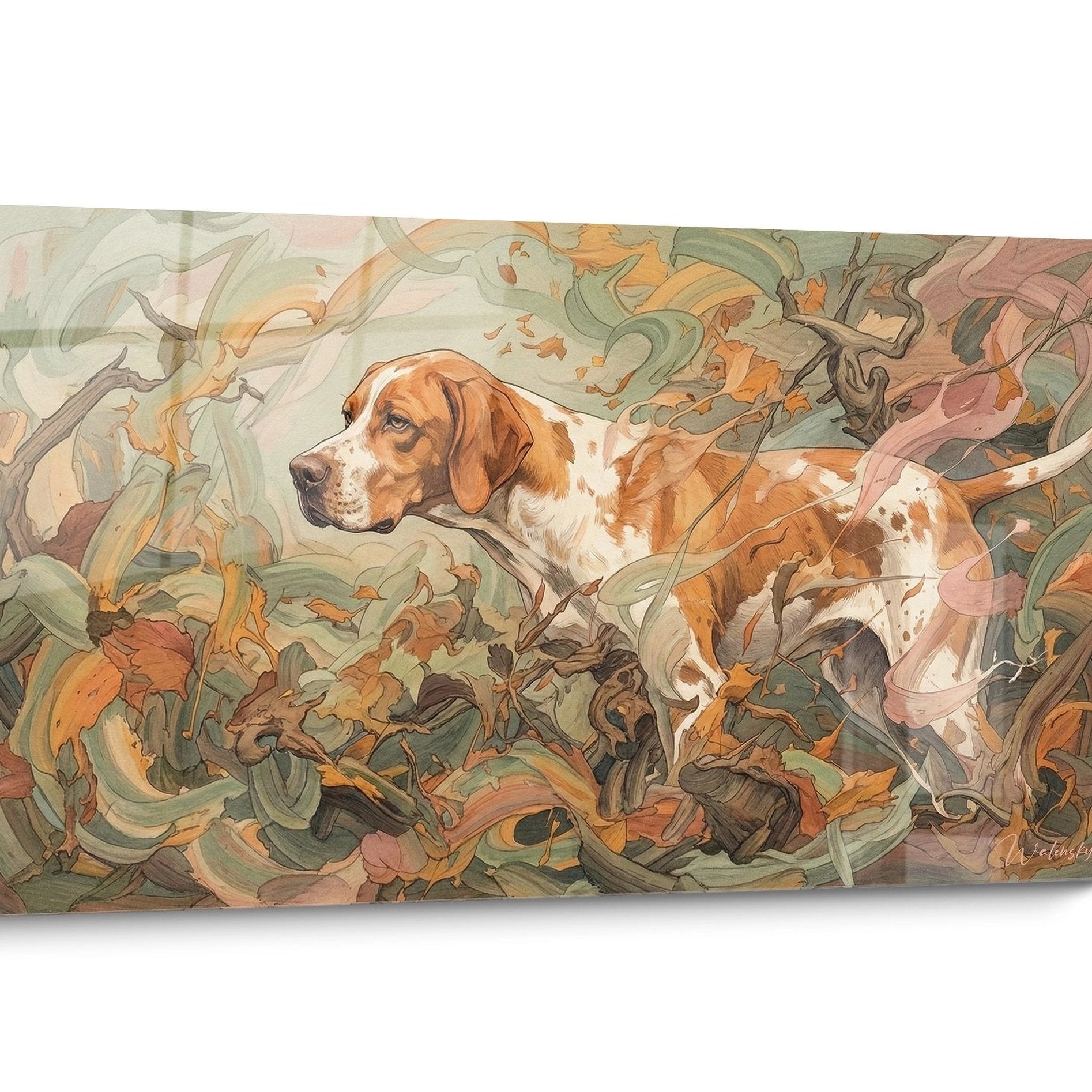 Tableau chien Pointer Anglais Réaliste