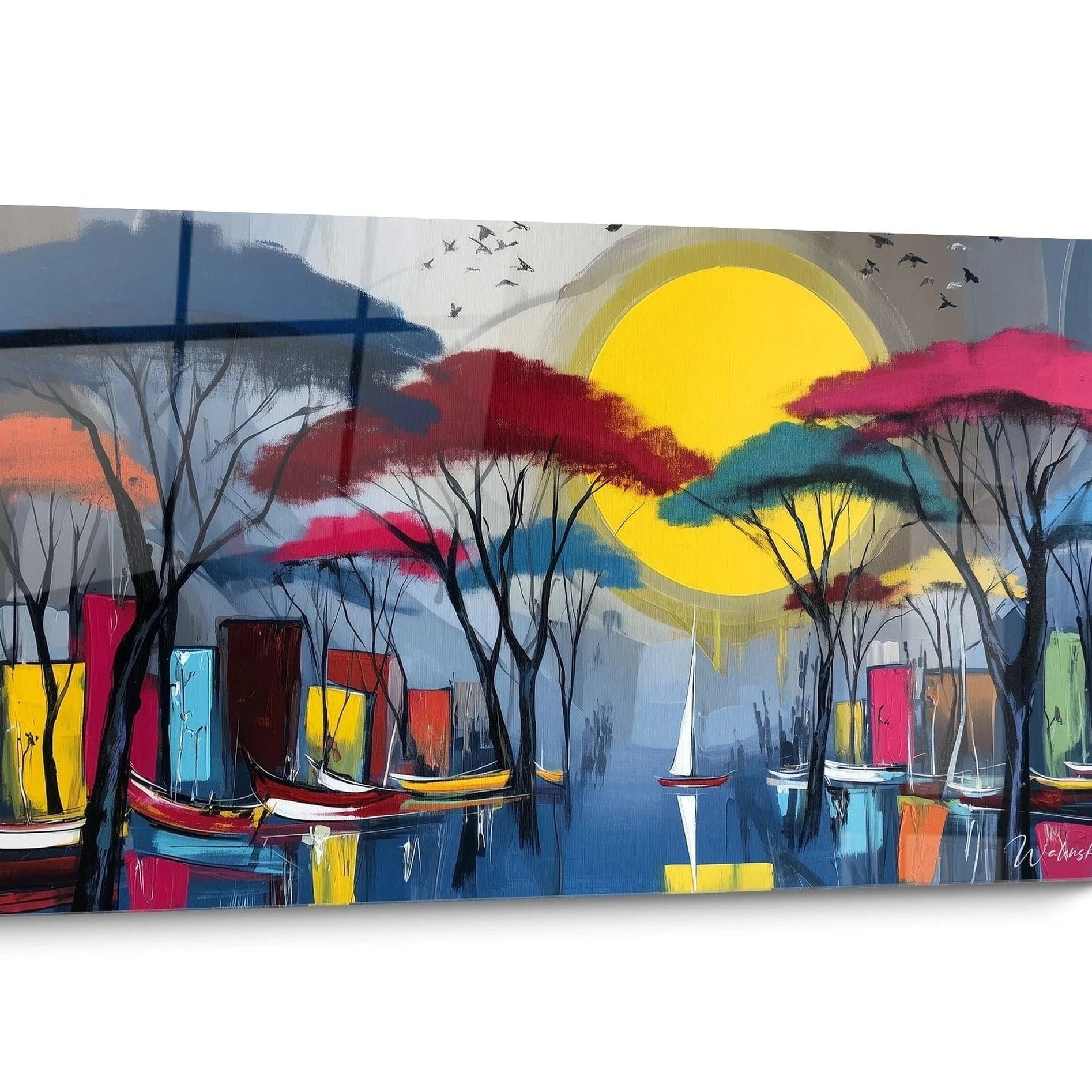 Tableau Paysages africains Coucher Soleil