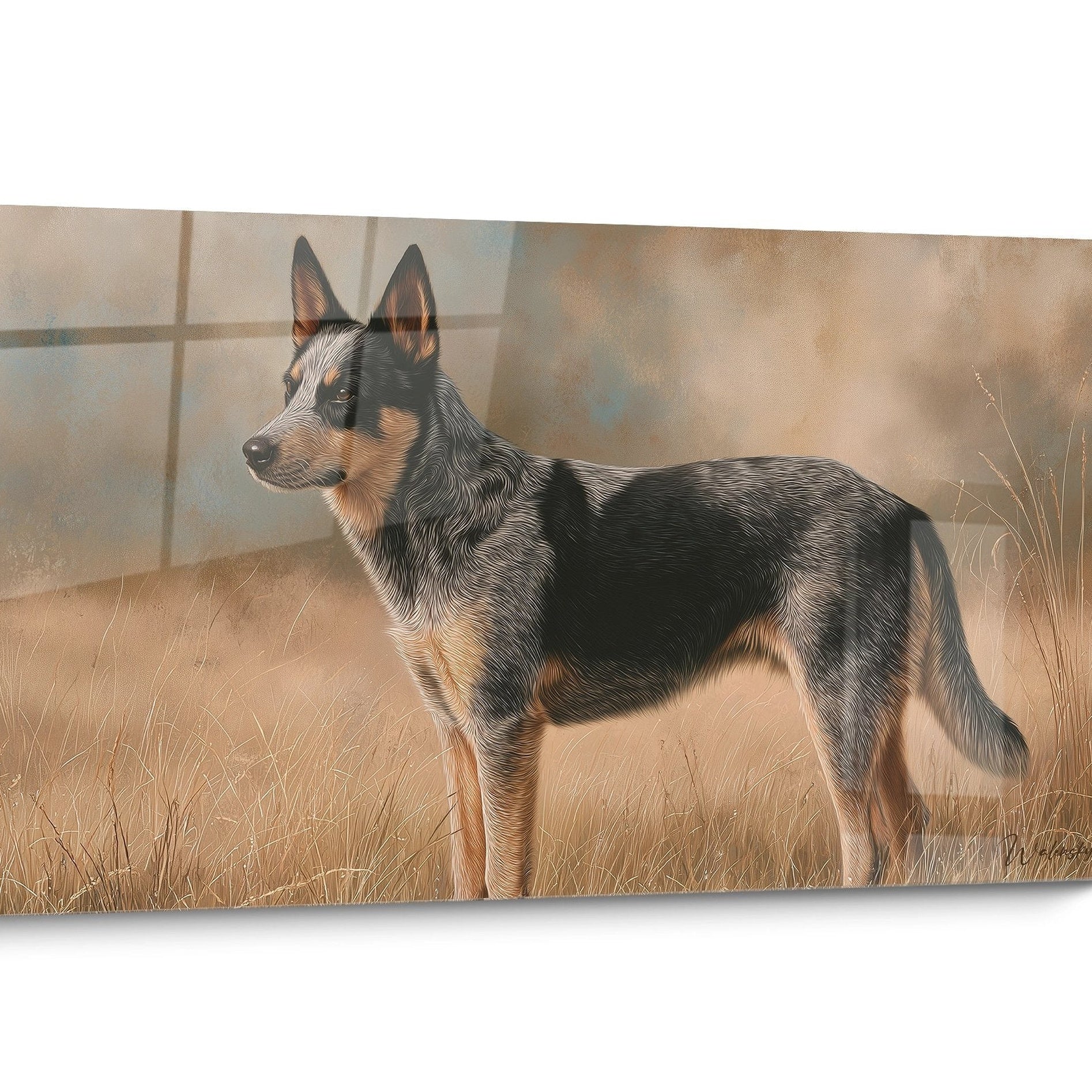 Tableau chien Australian Cattle Dog Réaliste
