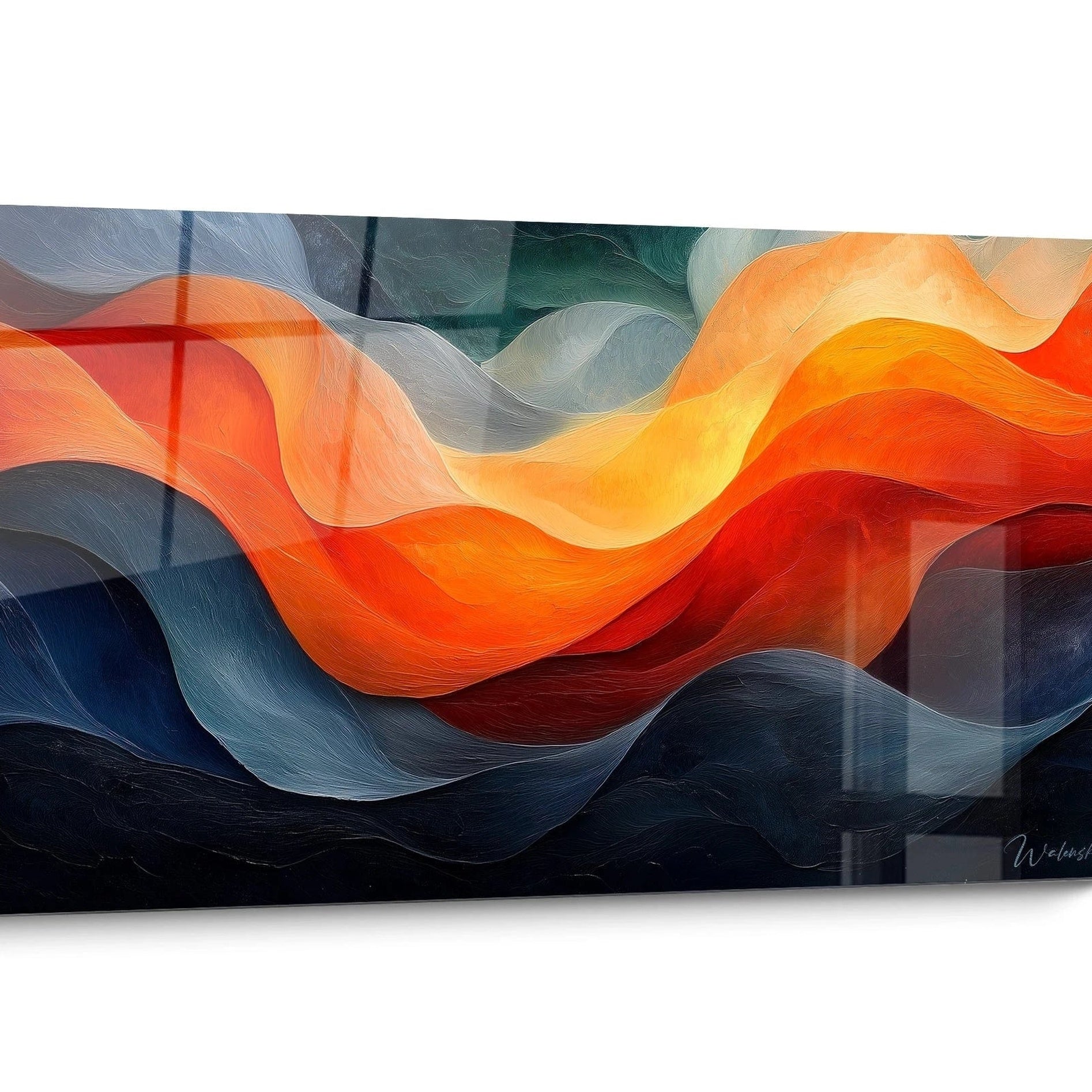 Tableau Africain abstrait Fluide