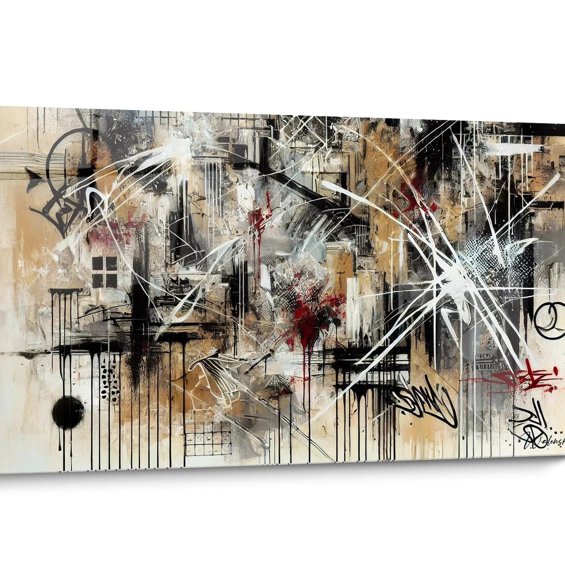 Tableau Graffiti Abstrait