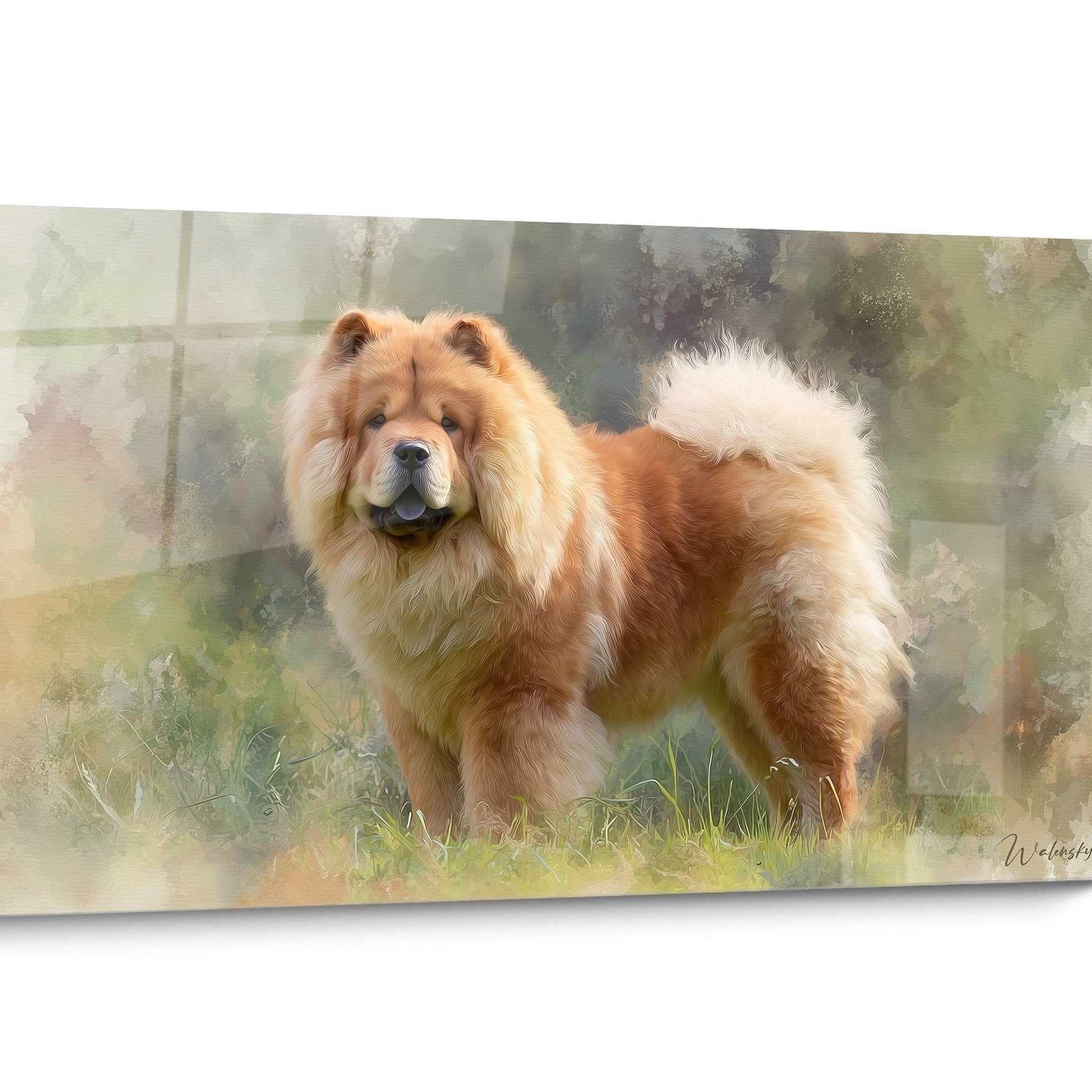 Tableau chien Chow Chow Réaliste