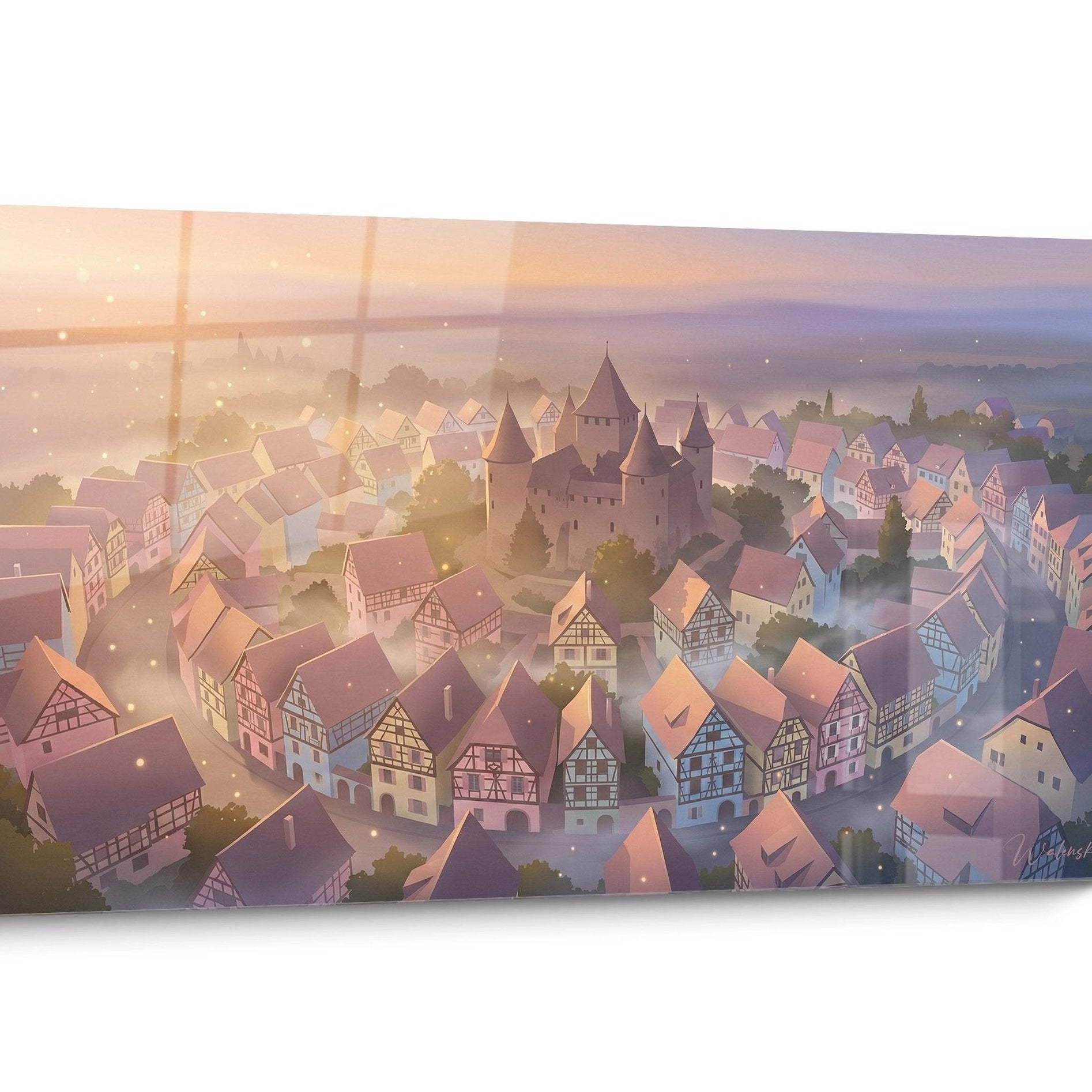 Tableau Alsace Coucher Soleil