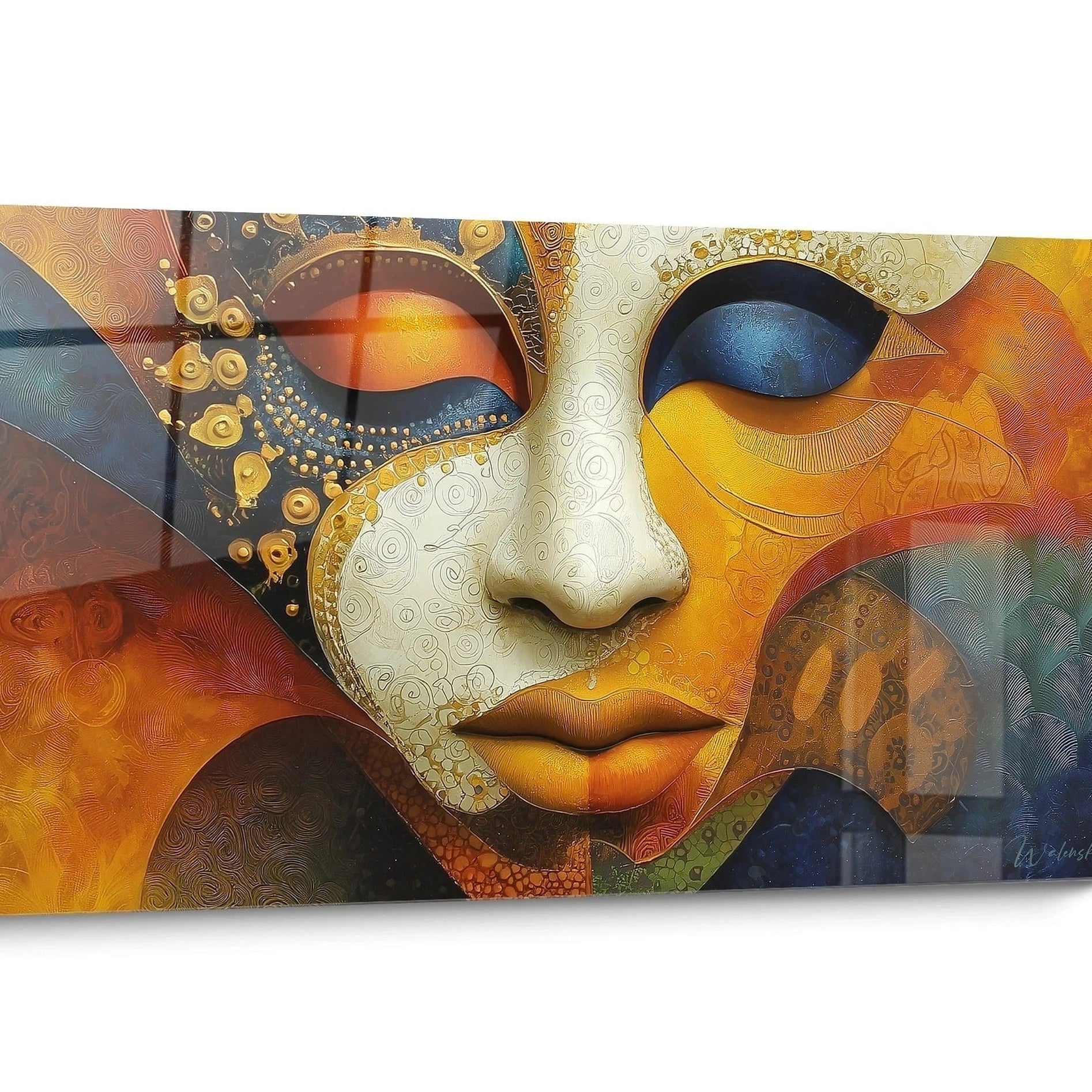 Tableau Masque africain Doré