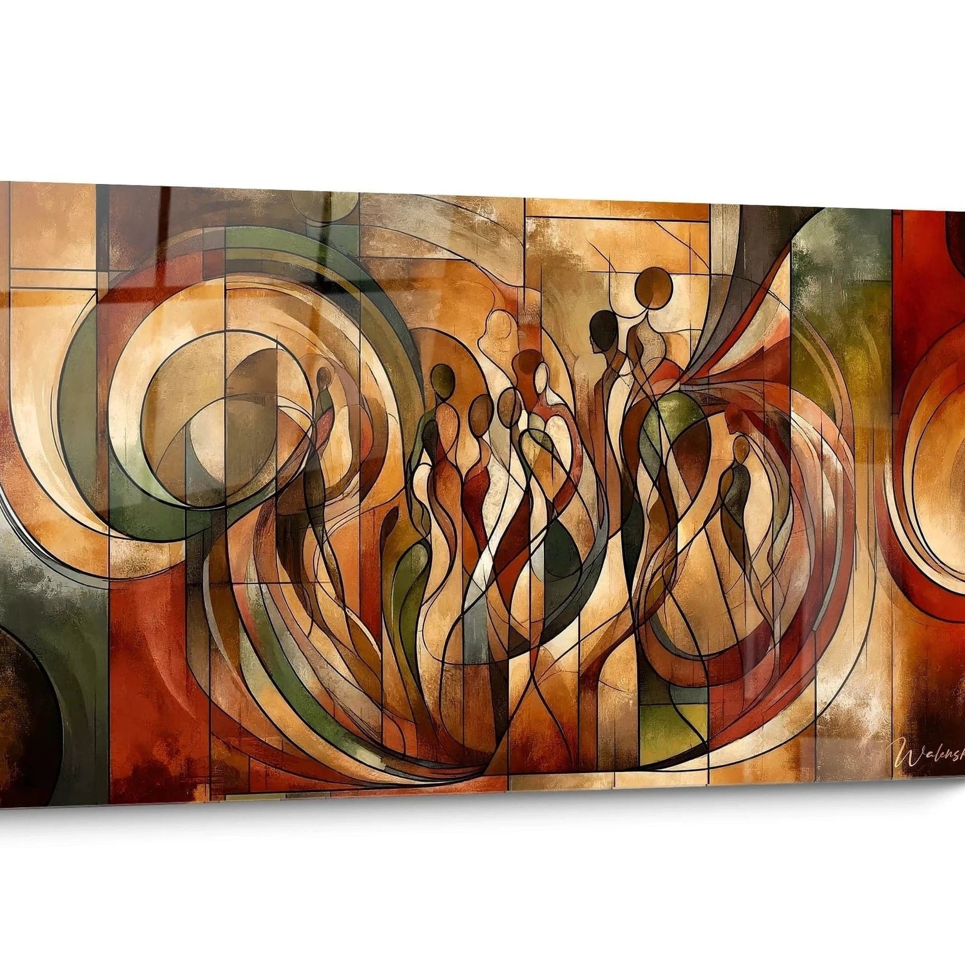 Tableau Abstrait Danseuse