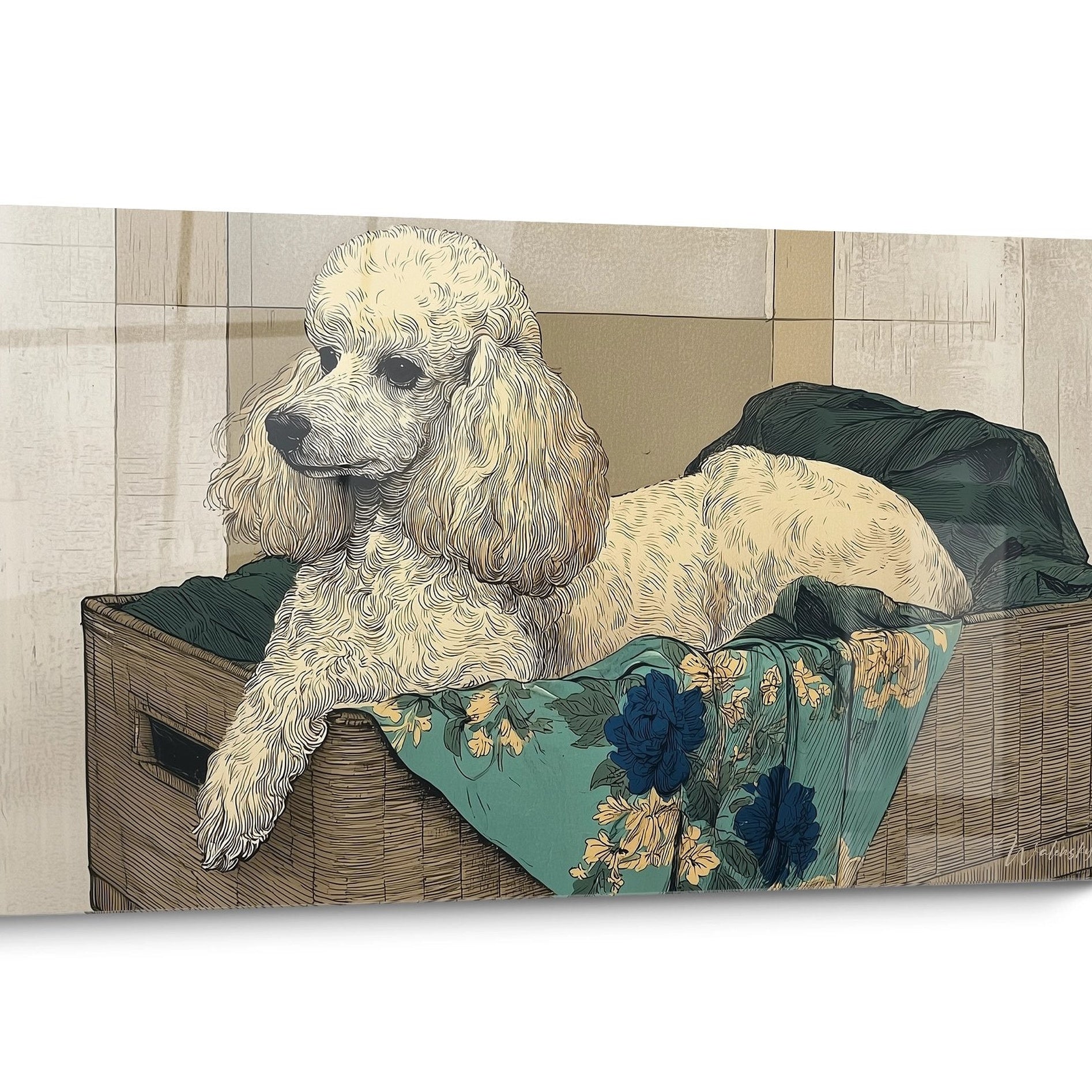 Tableau Caniche