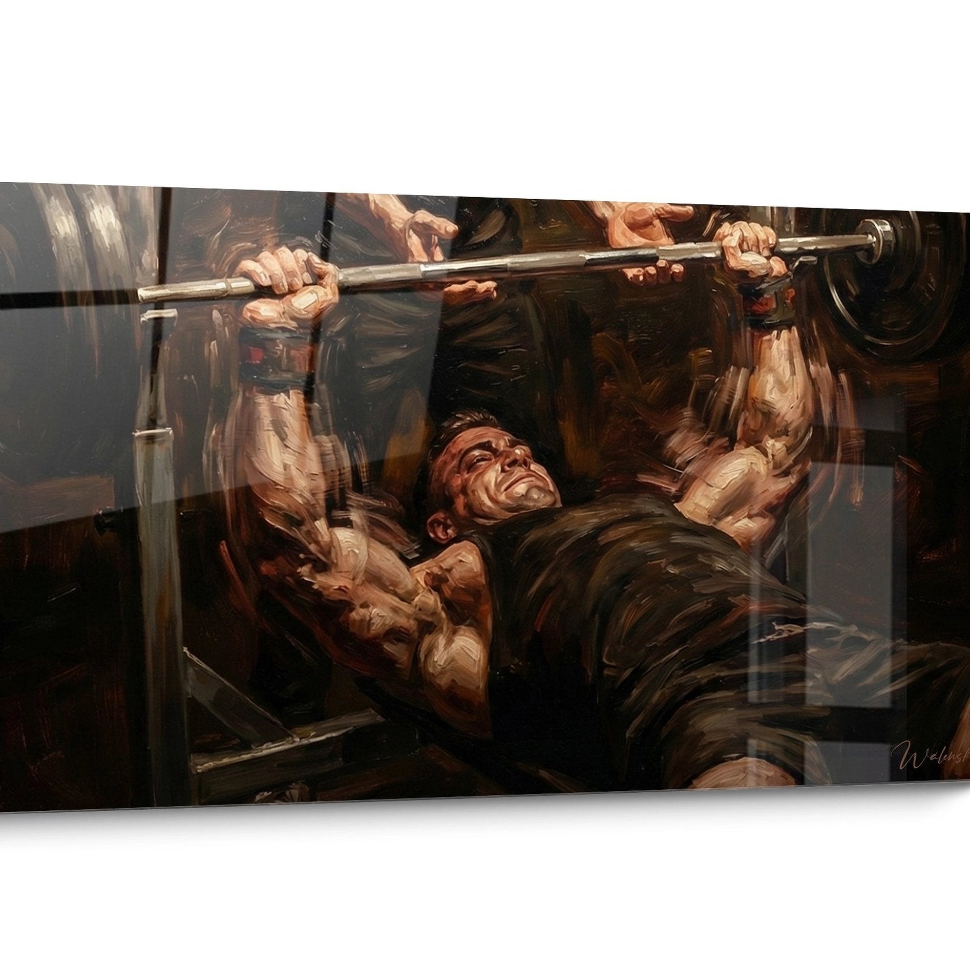 Tableau Musculation Sepia