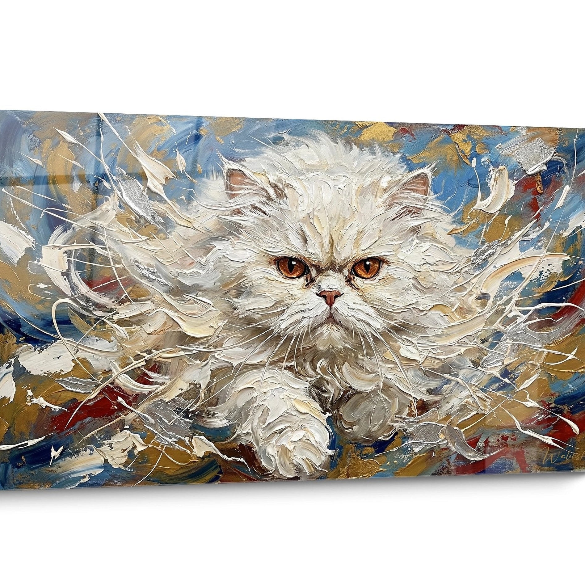 Tableau chat Persan Expressionniste