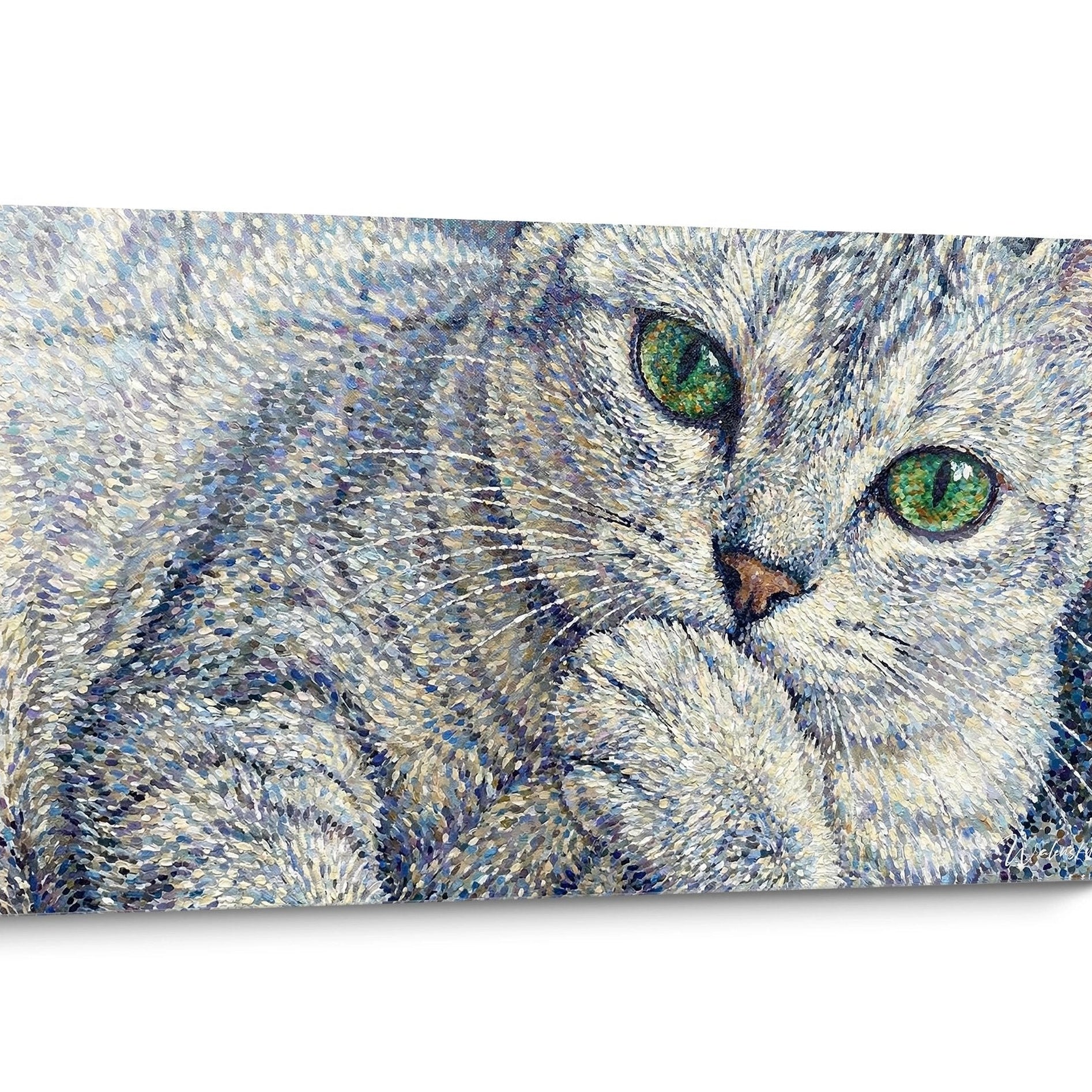 Tableau chat Burmilla Portrait
