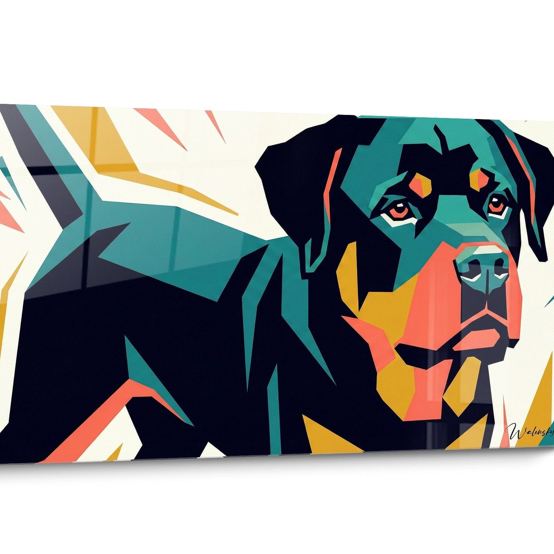 Tableau chien Rottweiler Pop Art