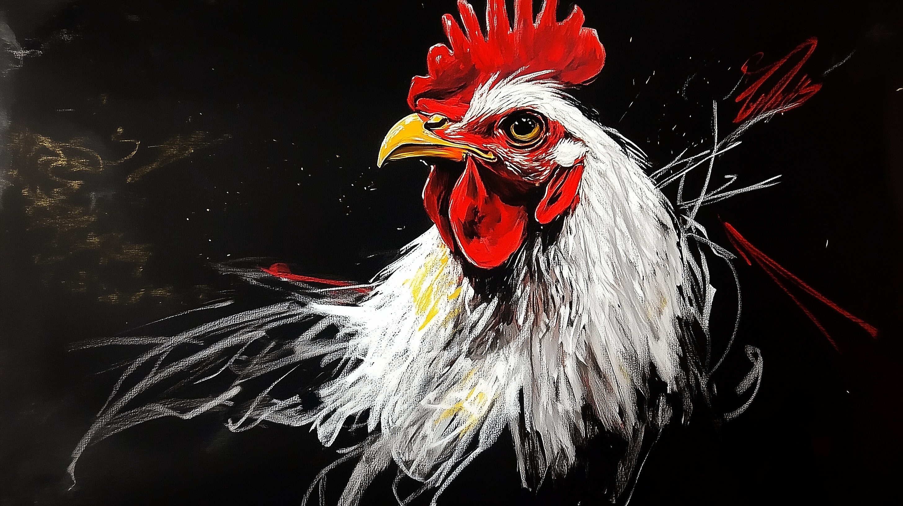 Tableau Coq collection murale