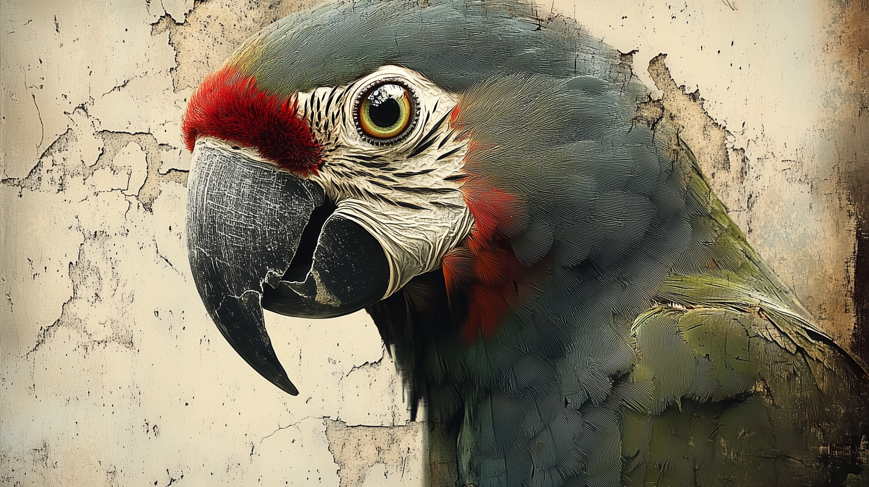 Tableau Perruche collection murale