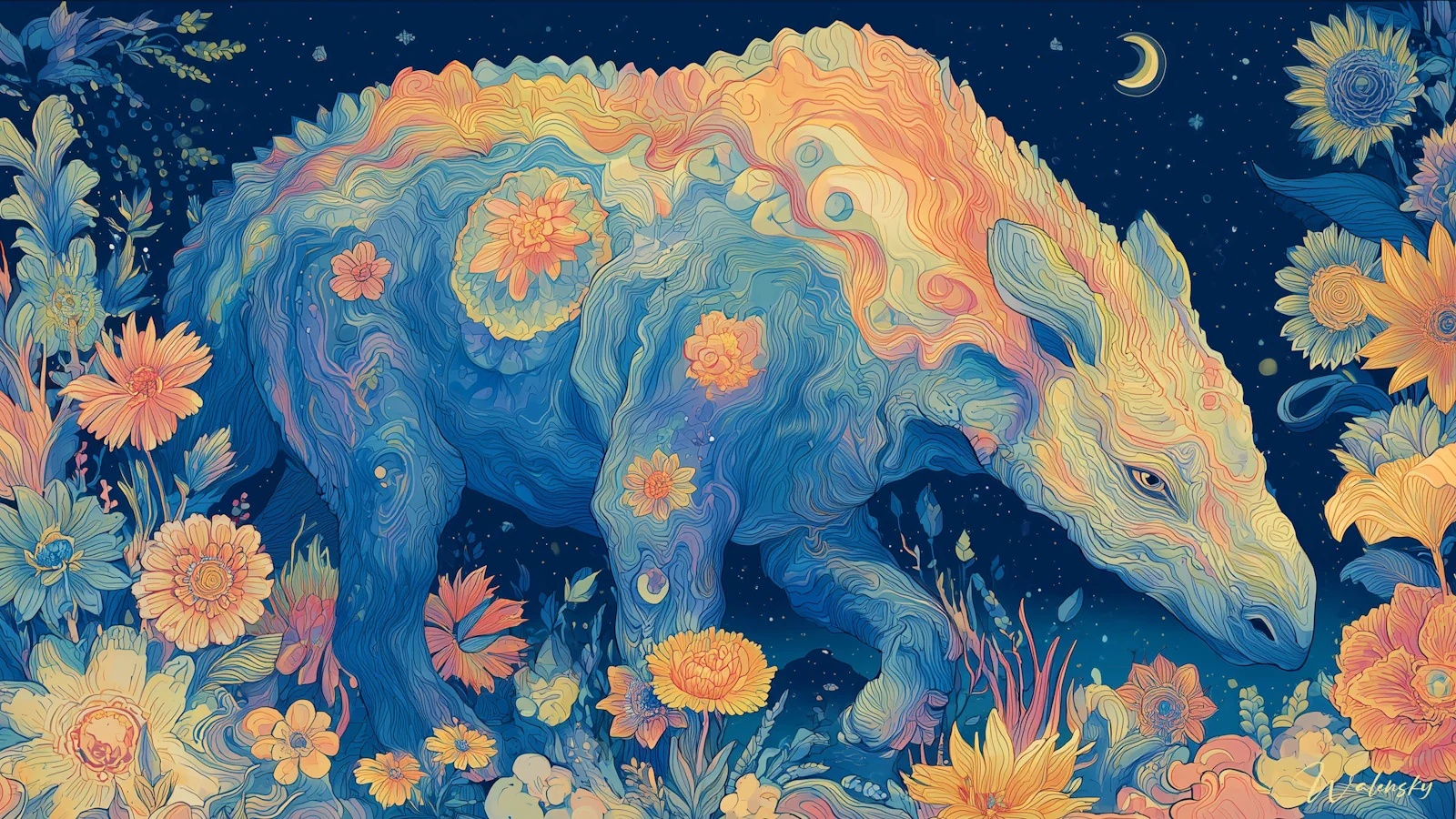 Tableau Indricotherium