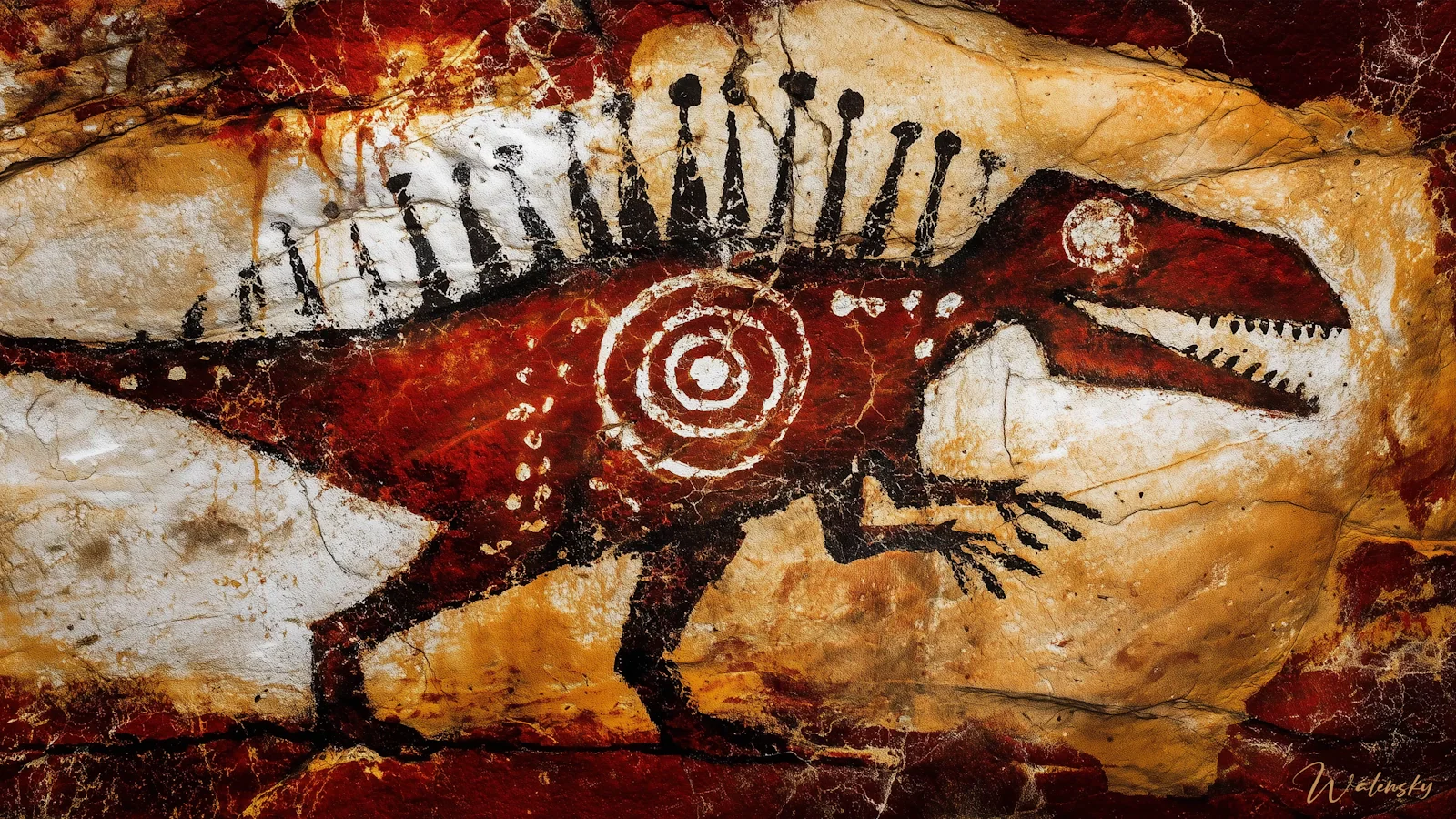 Tableau Fresques prehistoriques