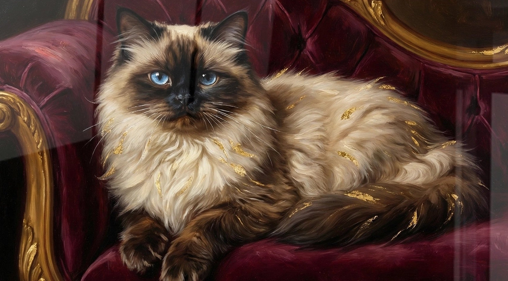 Tableau chat Himalayan Baroque