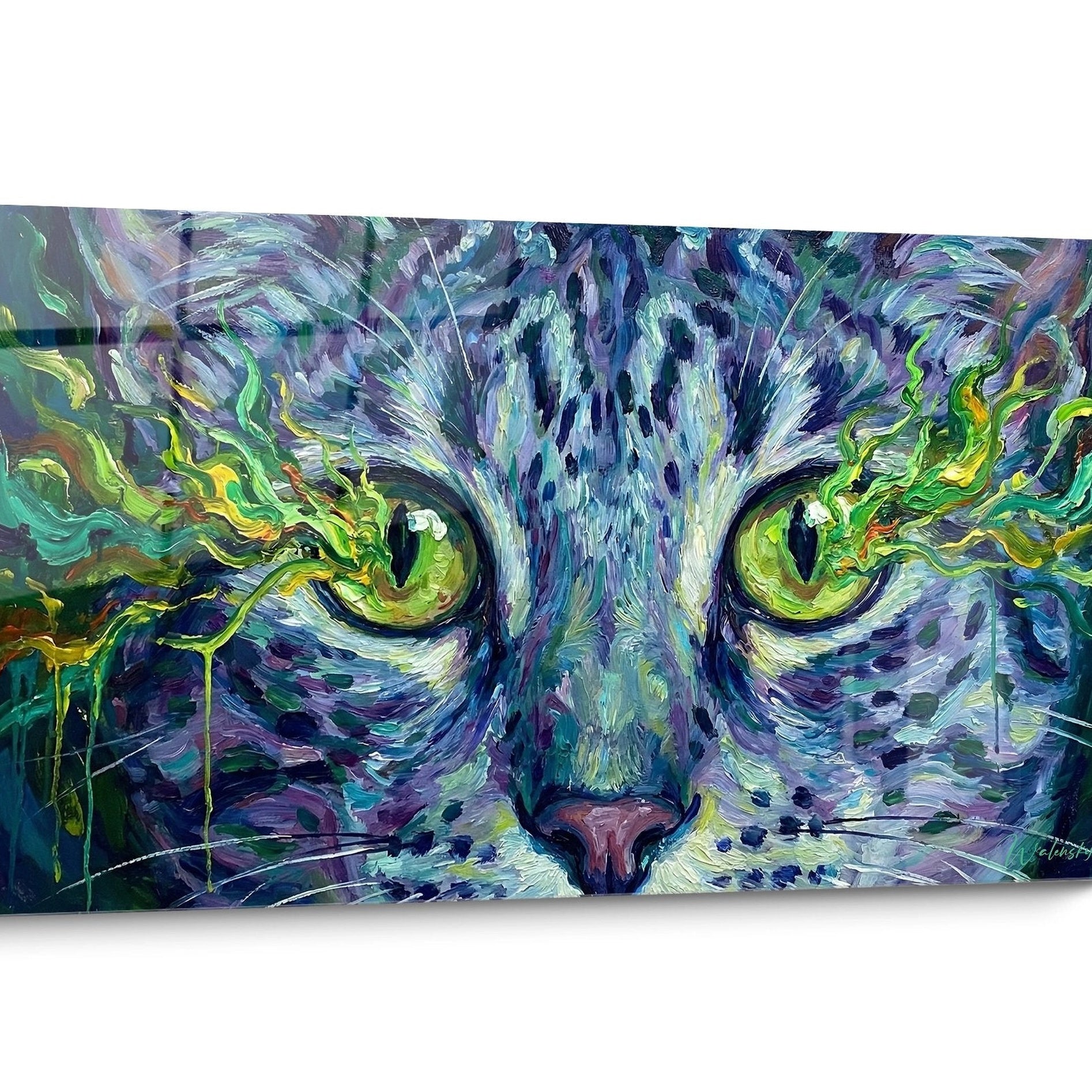 Tableau chat Egyptian Mau Pop Art